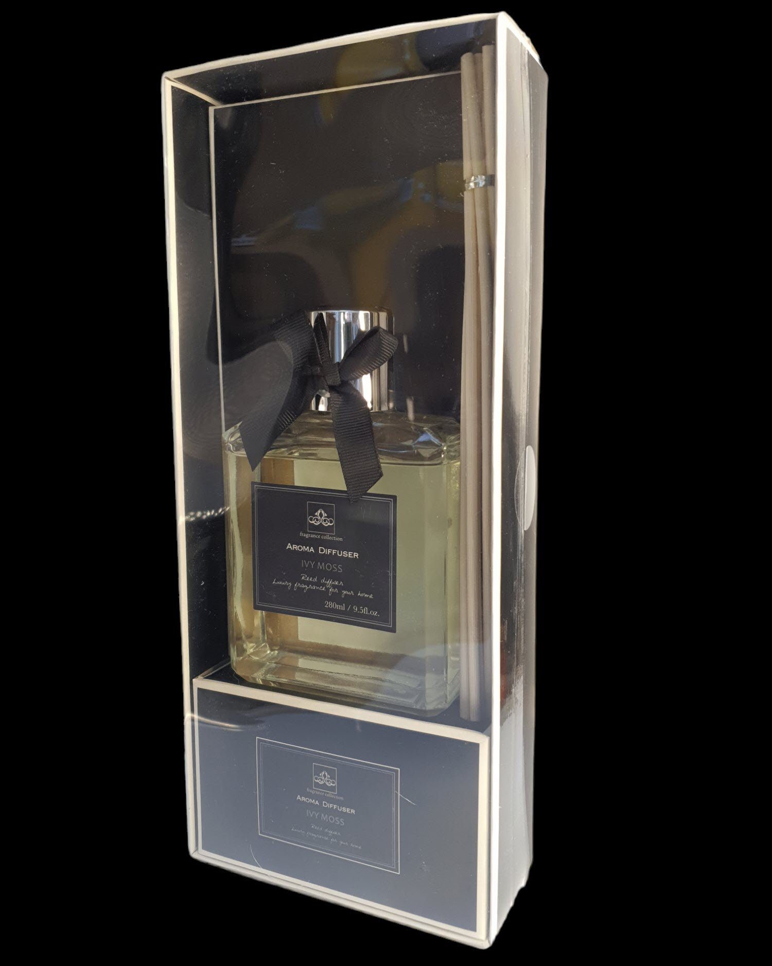 Spectrum Duftstäbchen Duftdiffusor quadratisch 280 ml Duftspender mit Schleife