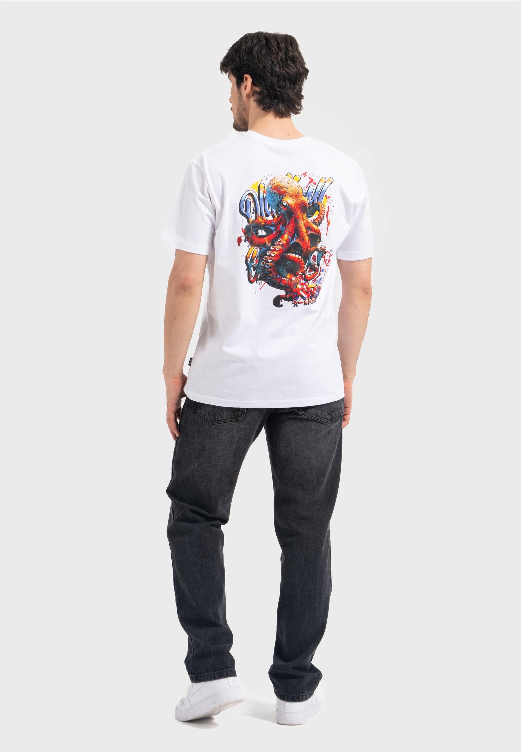 Oldskull T-Shirt Wrldvibe Tentacle Spectacle Logo Graphic Grenzenlose Kreat günstig online kaufen