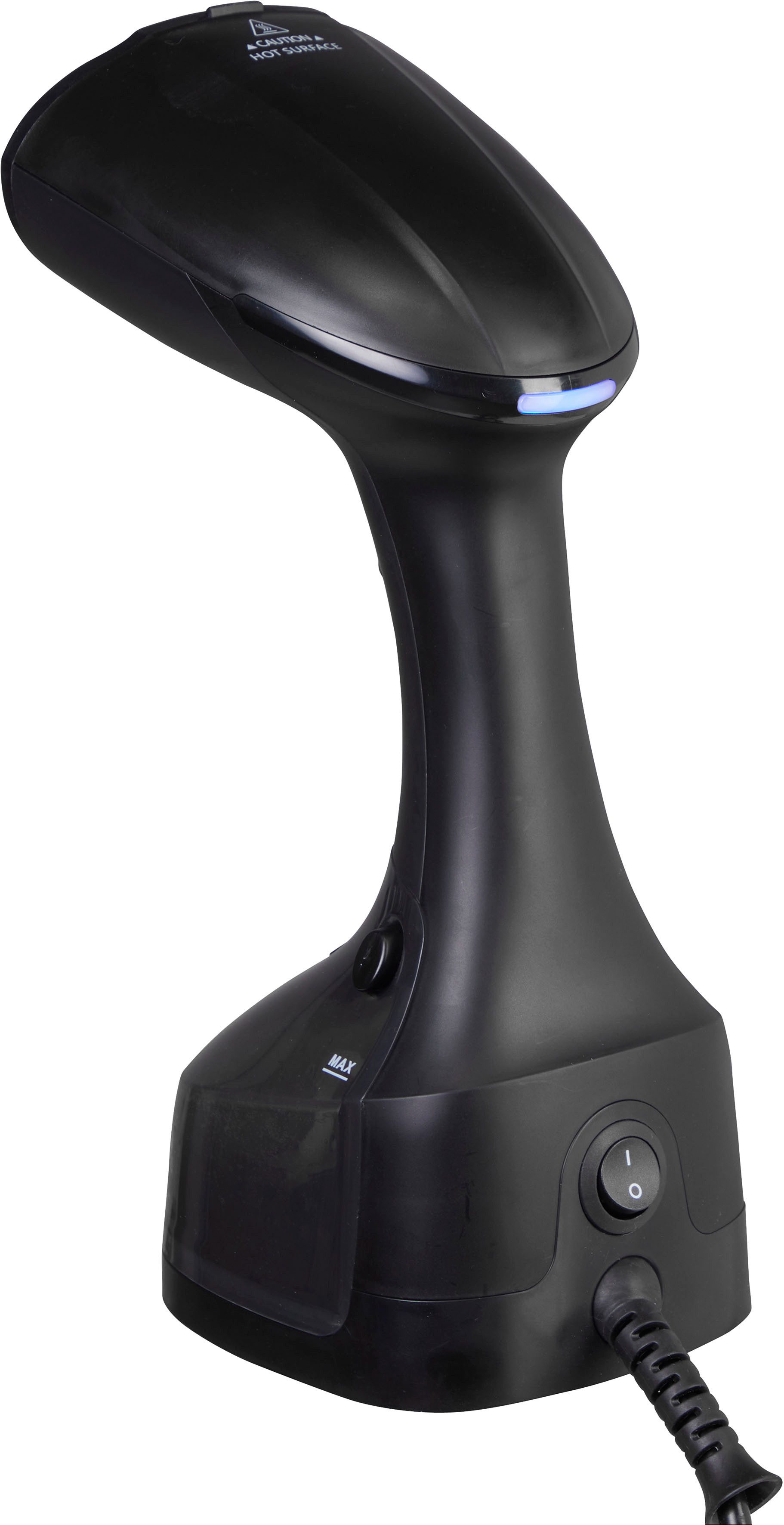 Hanseatic Dampfglätter HHS25022BCU, 1300 W, elegantes Design, 1300 W, 2,5 m Kabel, Edelstahl-Sohle, Anti-Tropf-System