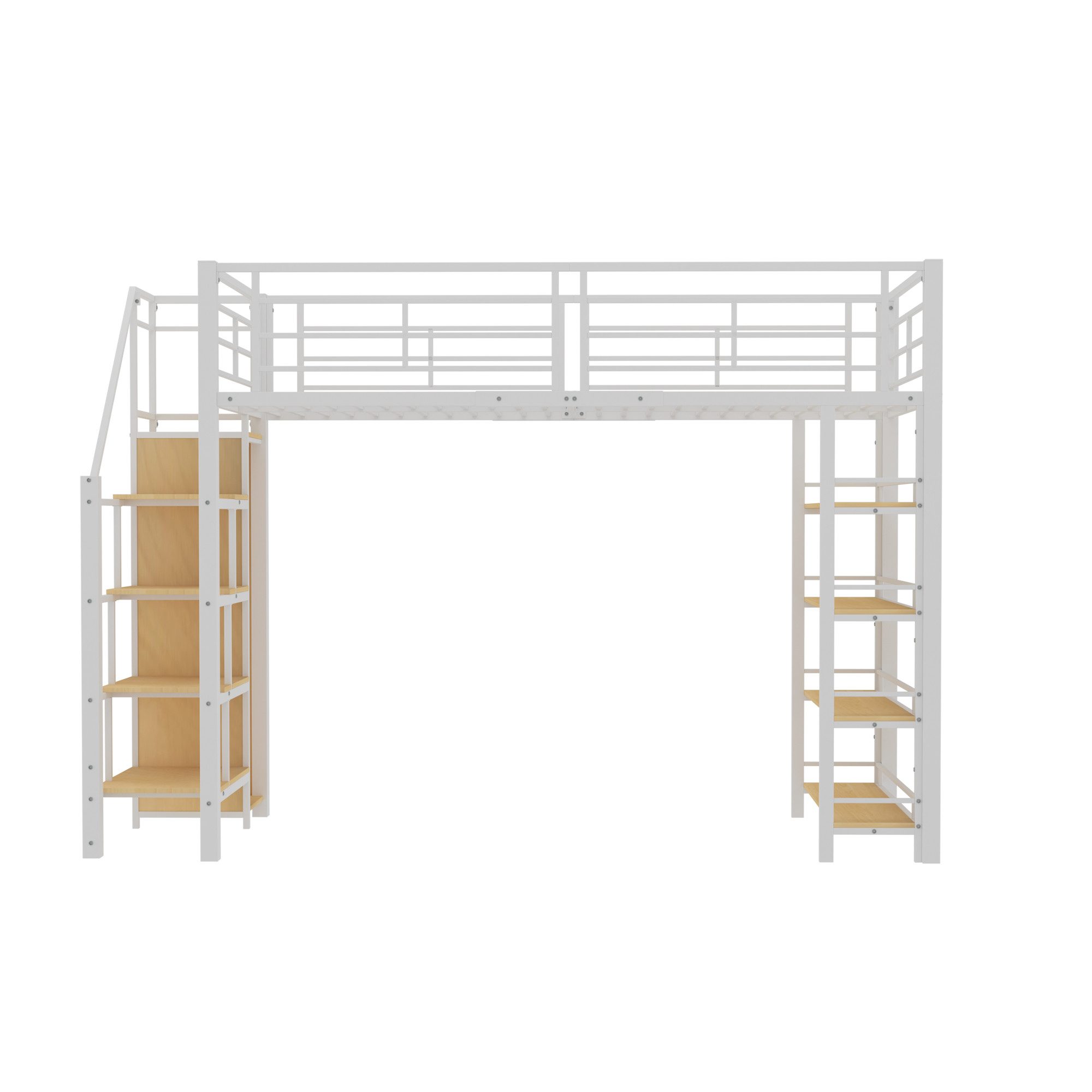 Odikalo Jugendbett Hochbett 90/140*200, mit Sicherheitstreppe, günstig online kaufen