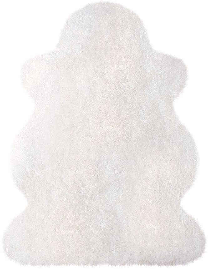Fellteppich Lammfell 100 weiß - Premium Qualität, Heitmann Felle, fellförmig, Höhe: 70 mm, echtes Austral. Lammfell, besonders dicht & weich, Wohnzimmer