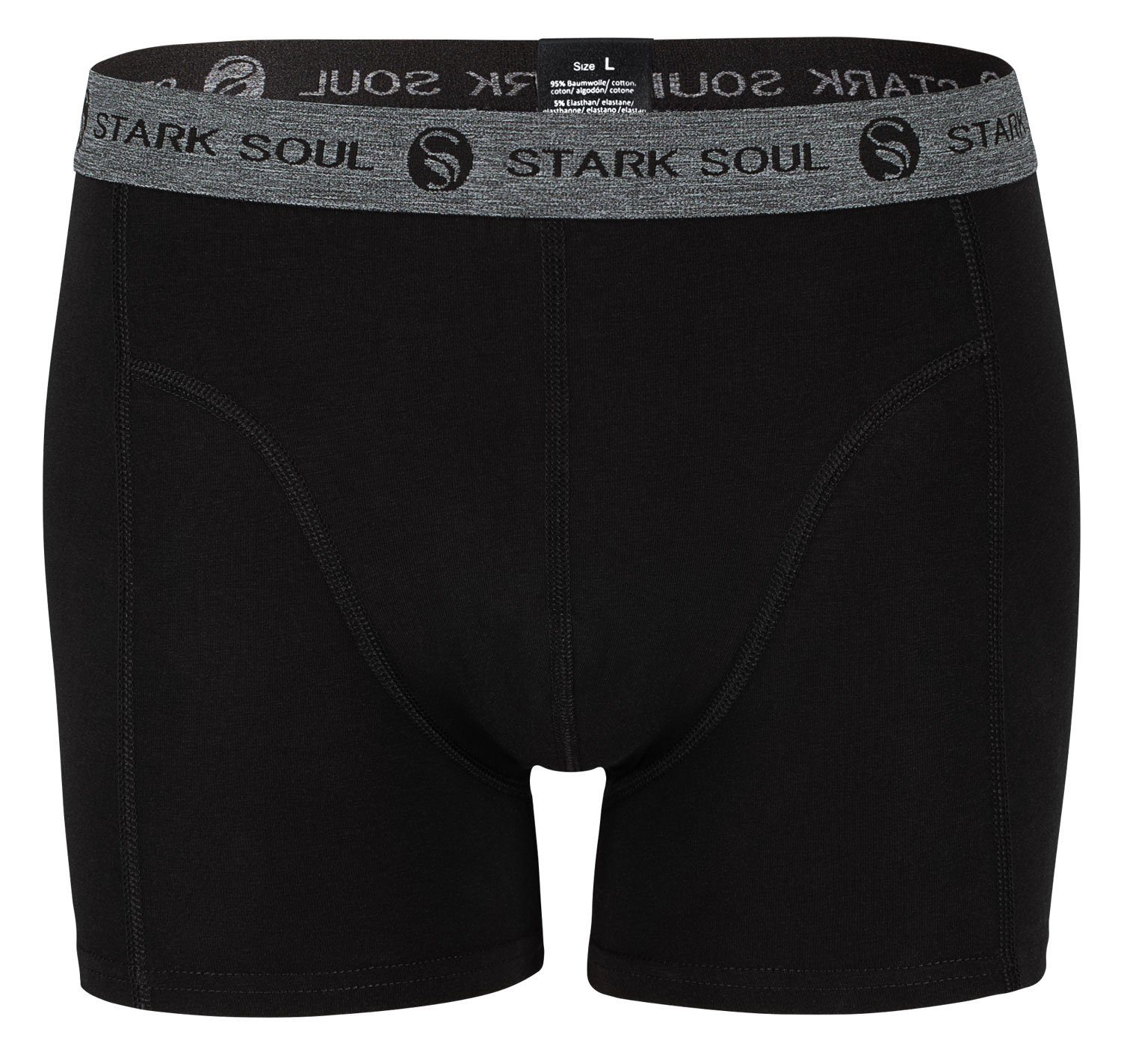 Stark Soul® Boxershorts Herren Boxershorts, 3er Pack, Retroshorts, Trunks - weiche Baumwolle 3er-Pack