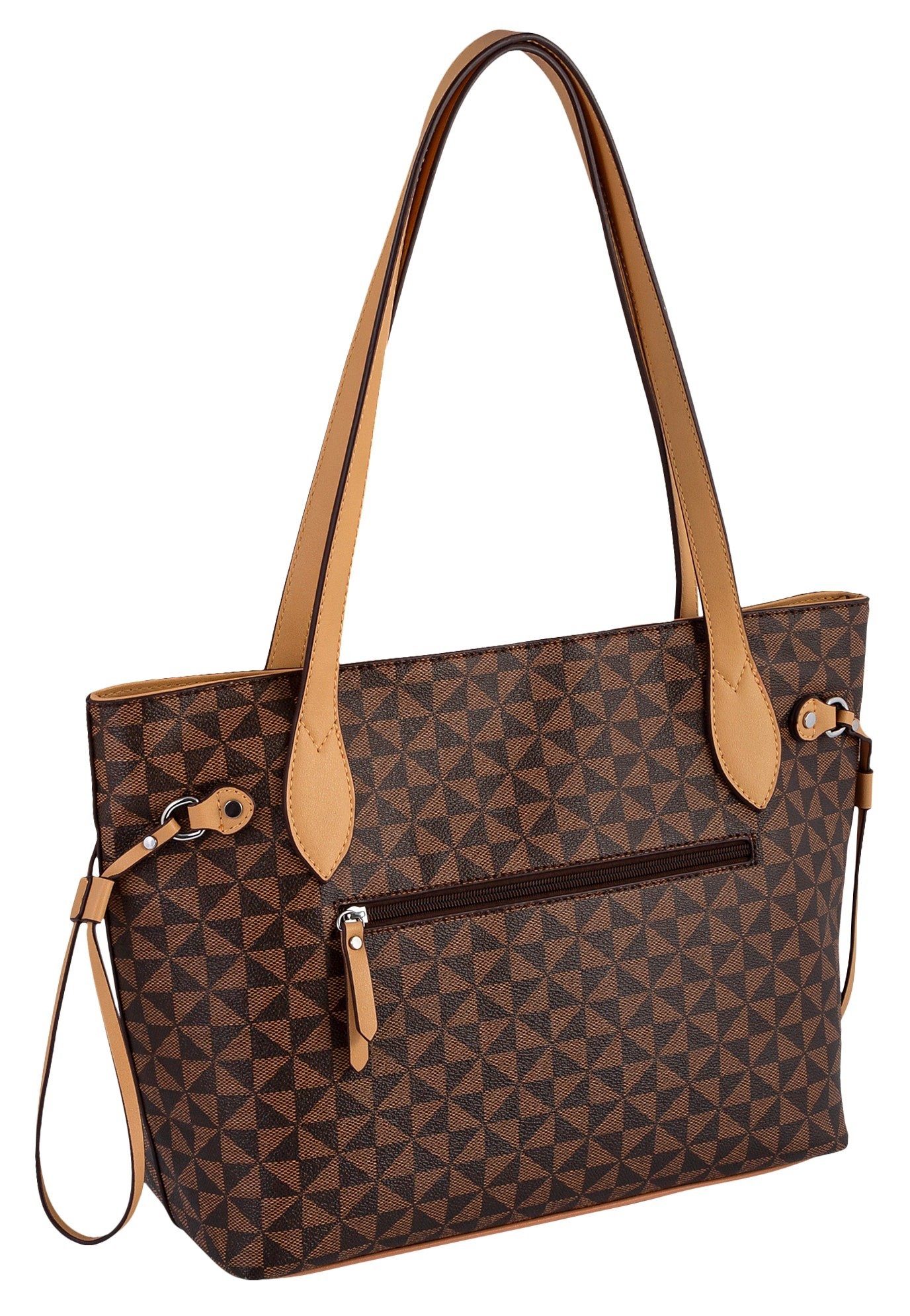 Gabor Shopper Barina, aus Lederimitat mit charakteristischem All-Over-Druck und Metall Logo