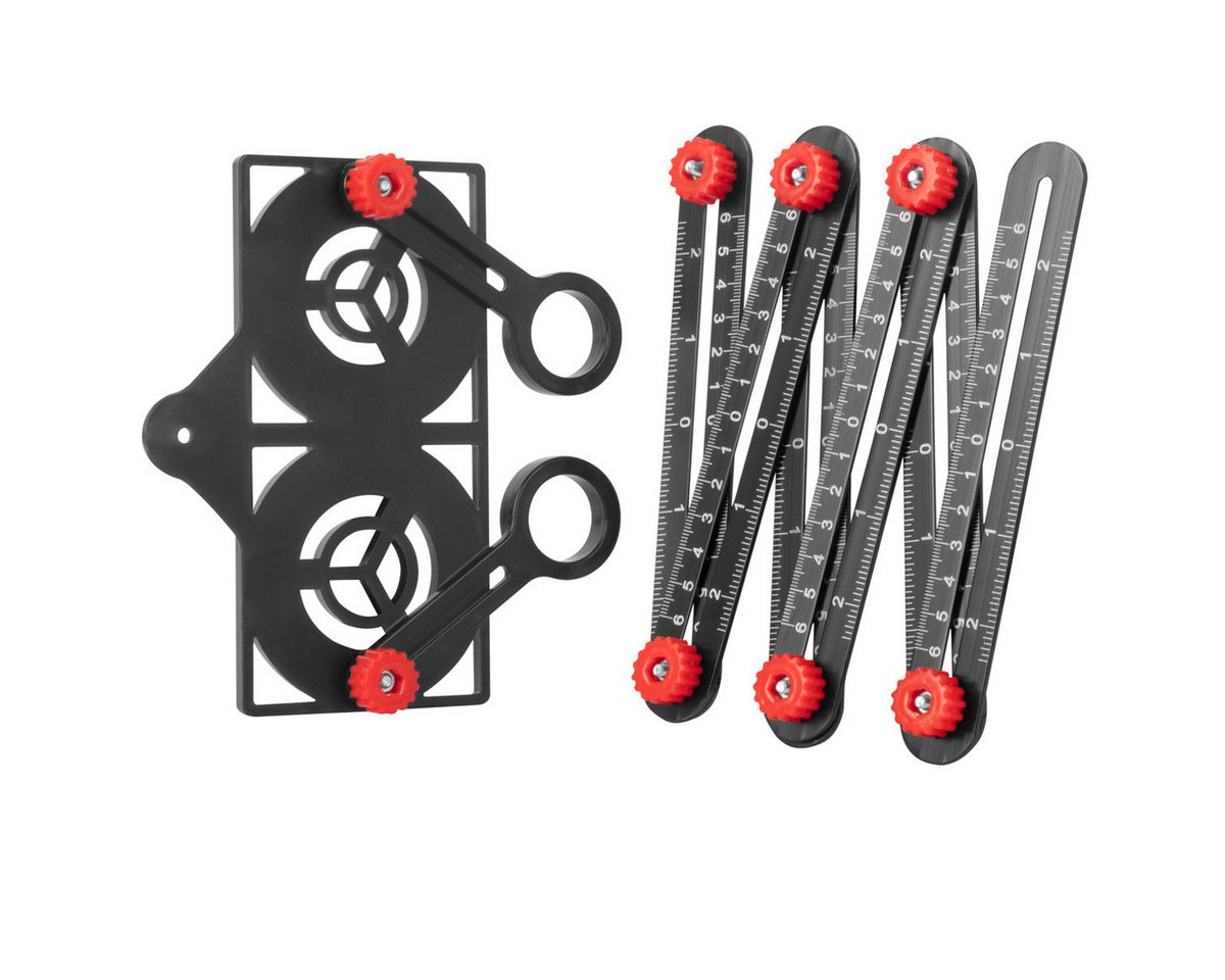 Thumbnail - STAHLWERK Winkelmesser 6-in-1 Multiwinkel-Messlineal, L:25 cm