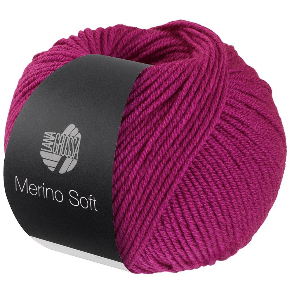 LANA GROSSA MERINO SOFT Wolle Häkelwolle, 125 m (Weiches Mischgarn aus Merinowolle und Mikrofaser), 50 g