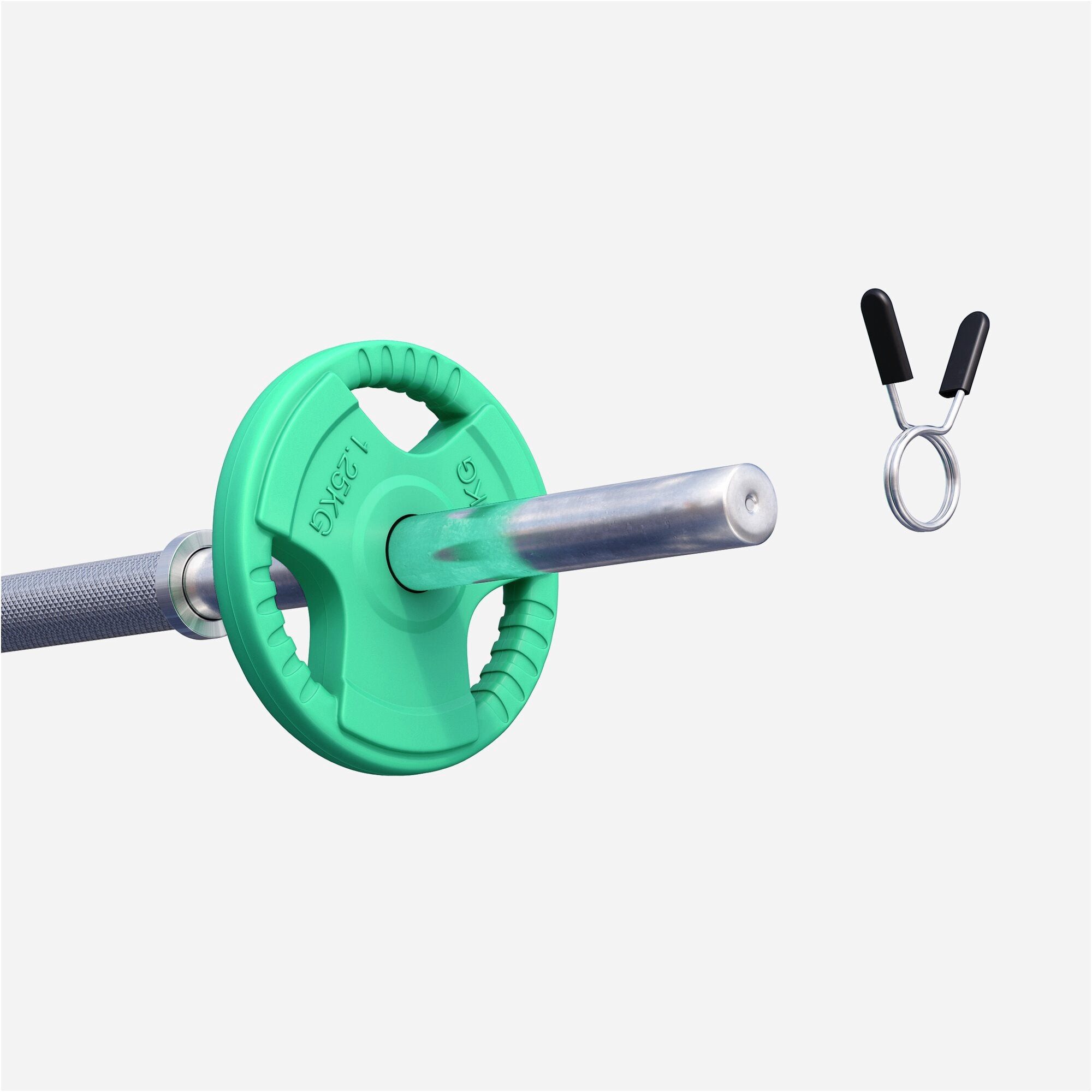 GORILLA SPORTS Hantelscheibe Hantelscheibe 30/31 mm Gummi Gripper 1,25-25 KG, 1.25 kg, (1-tlg)