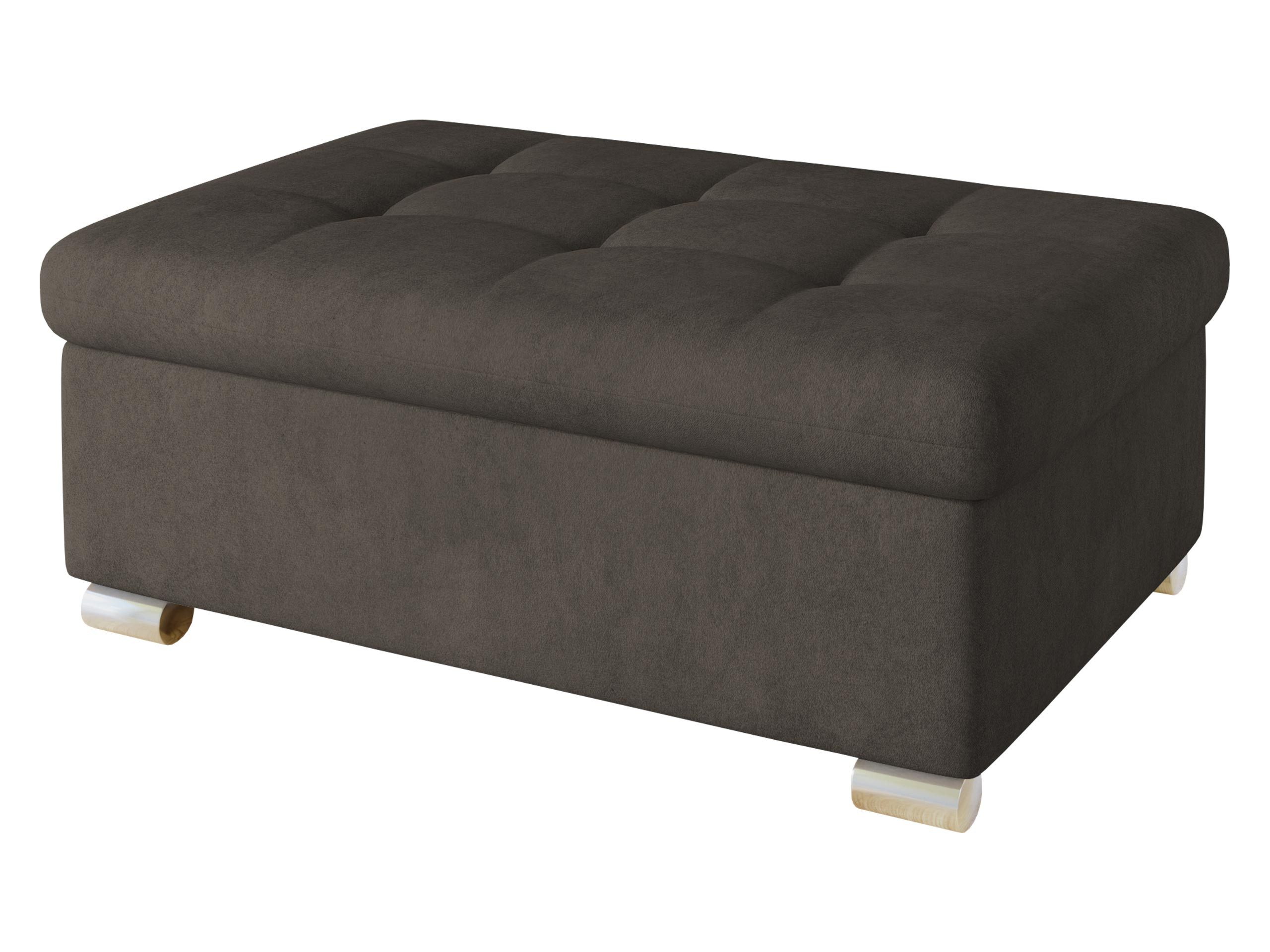 MIRJAN24 Polsterhocker Niko Groß, Silber Füße, günstig online kaufen