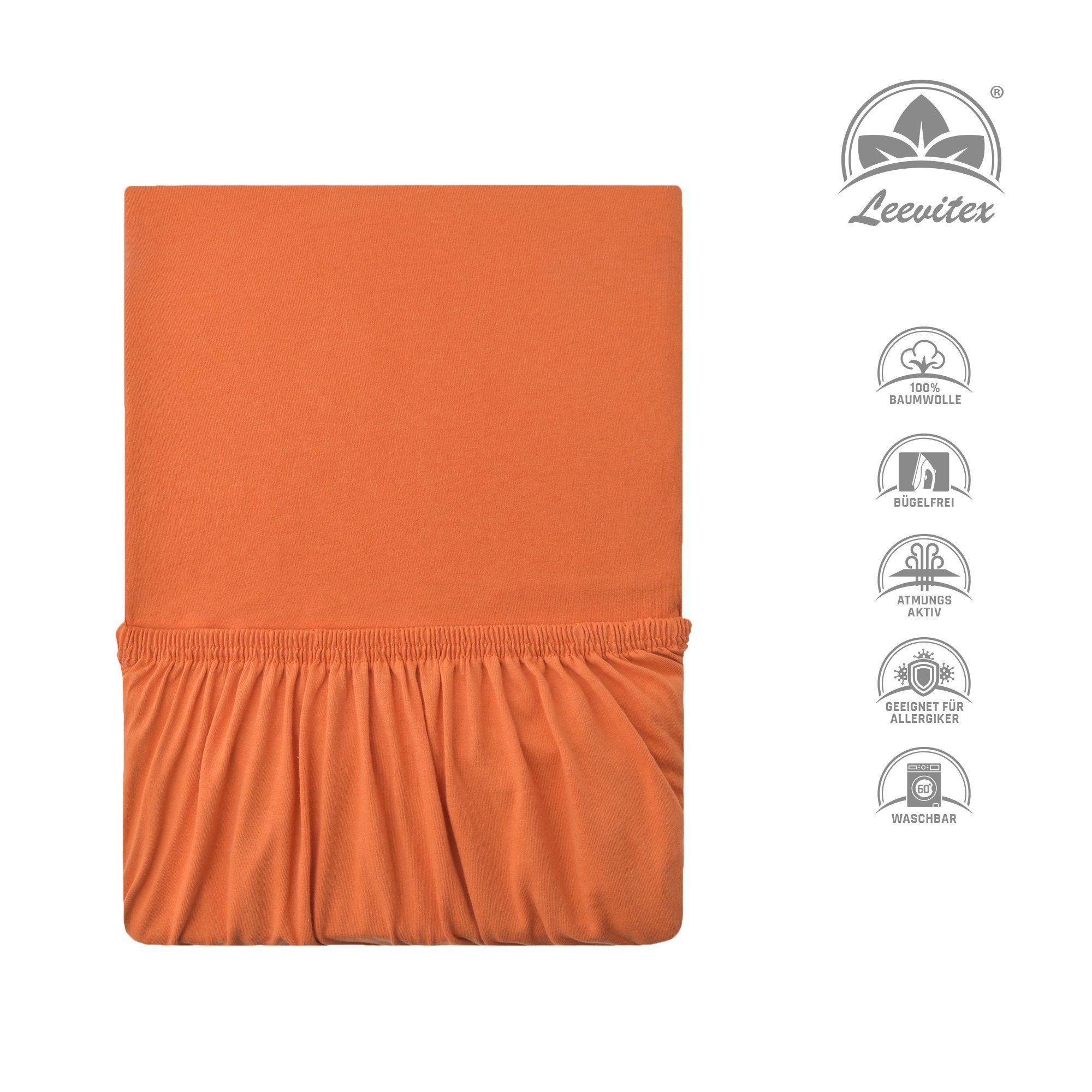 leevitex® Spannbettlaken Premium 195, Gummizug: Rundum, günstig online kaufen