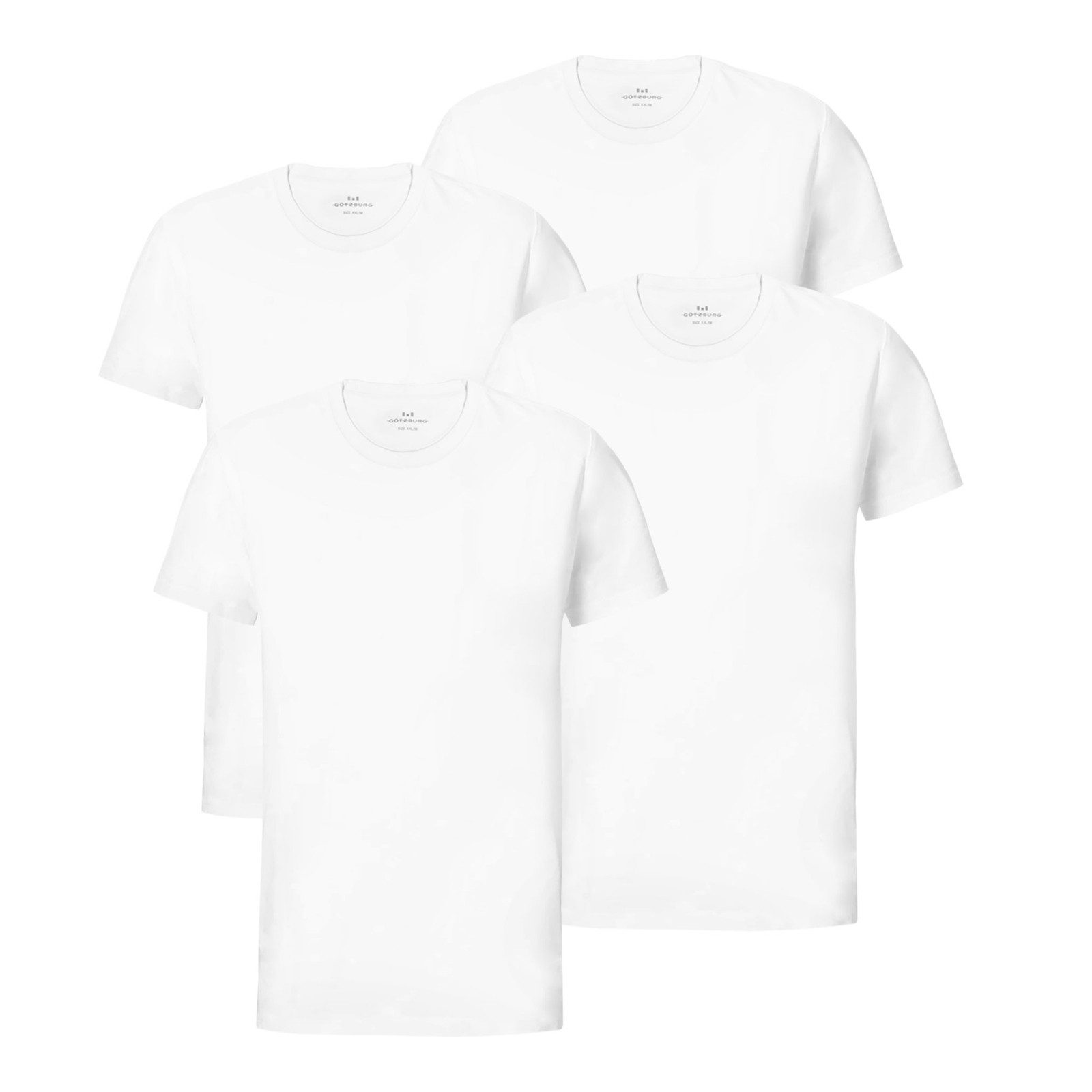 GÖTZBURG Unterziehshirt R-Neck T-Shirt (4-St) ohne Seitennaht günstig online kaufen