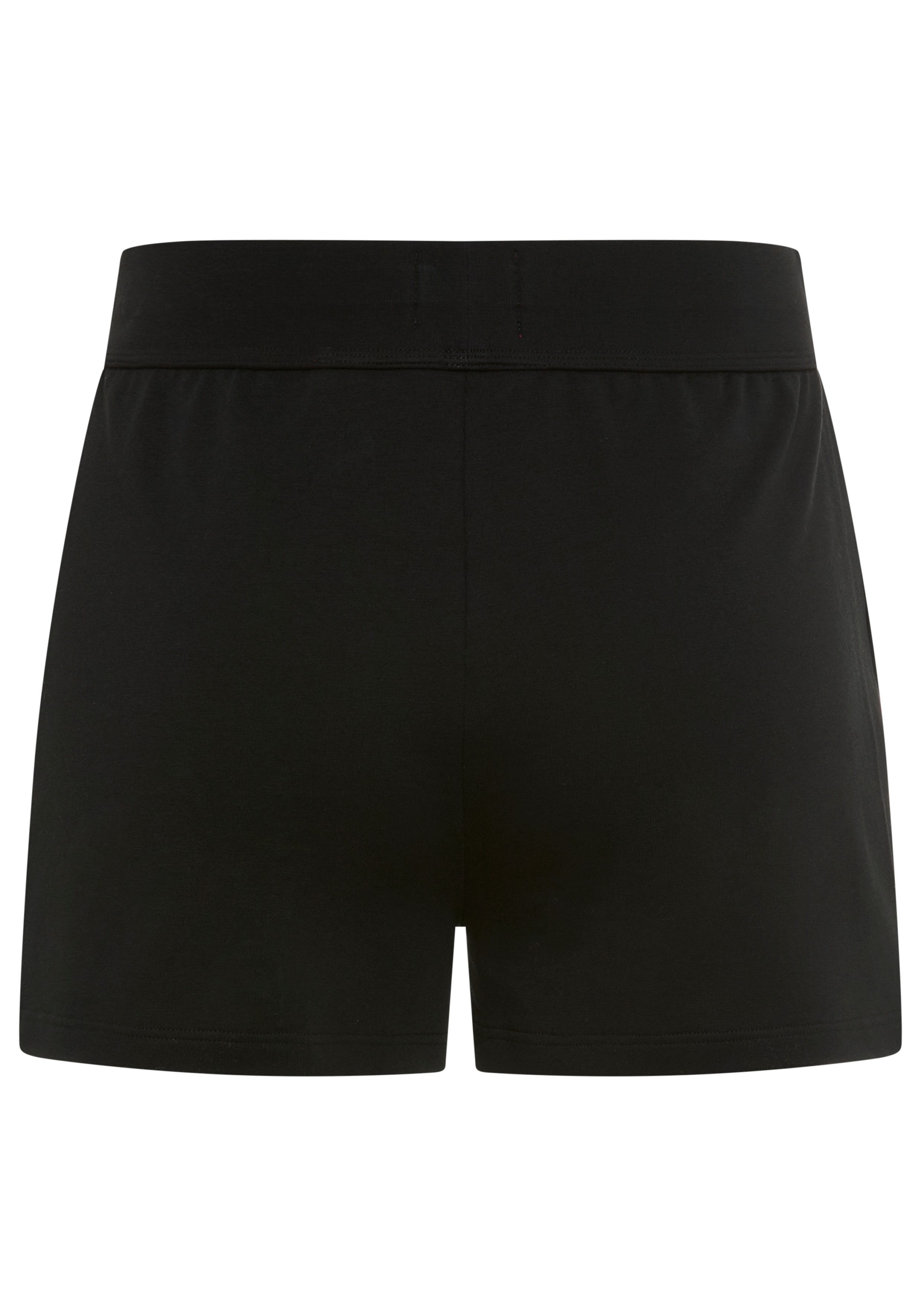 HUGO Sweatshorts elastischer Bund, kontrastfarbene Details, normale Passform