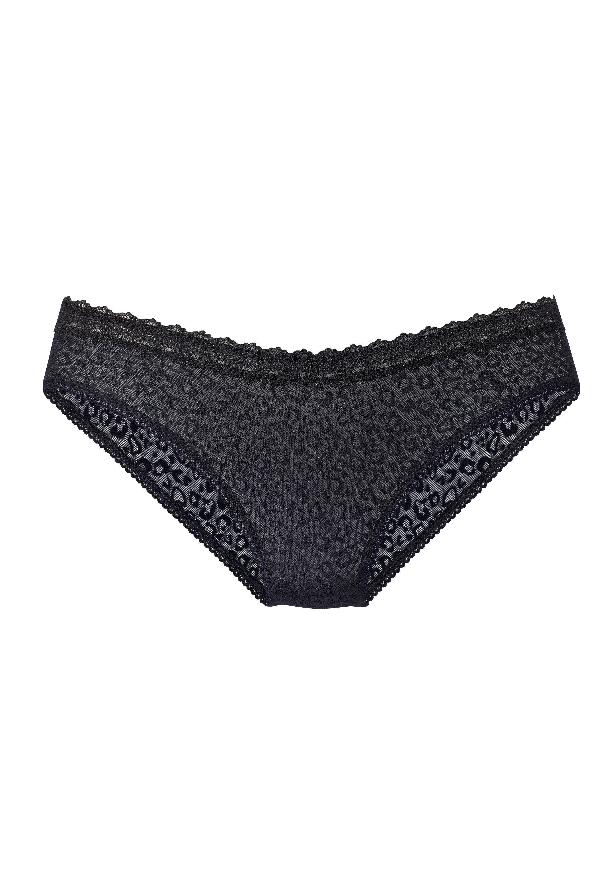 Vivance by Lascana Jazz-Pants-Slip als Dessous-Set kombinierbar aus Spitze mit Leo-Optik, sexy Dessous – Bild 2 von 4