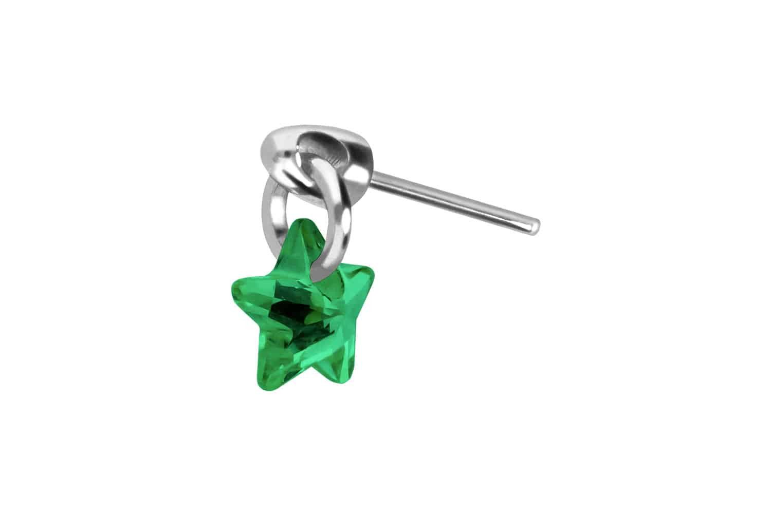 PIERCINGLINE Piercing-Set Titan Aufsatz mit Push günstig online kaufen