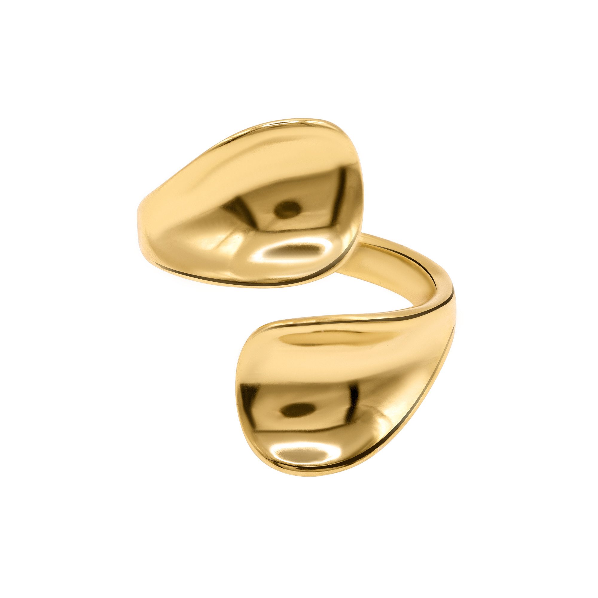 Heideman Fingerring Nelea goldfarben (Ring, 1-tlg., inkl. Geschenkverpackung), größenverstellbarer Ring