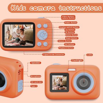 SJCAM Doppelbildschirm Weihnachten Geburtstag Geschenke für Mädchen Jungen Kinderkamera (44 MP, 1080P HD Digital Video Kamera für Kleinkinder 3 4 5 6 7 8 9 10 Jahre)