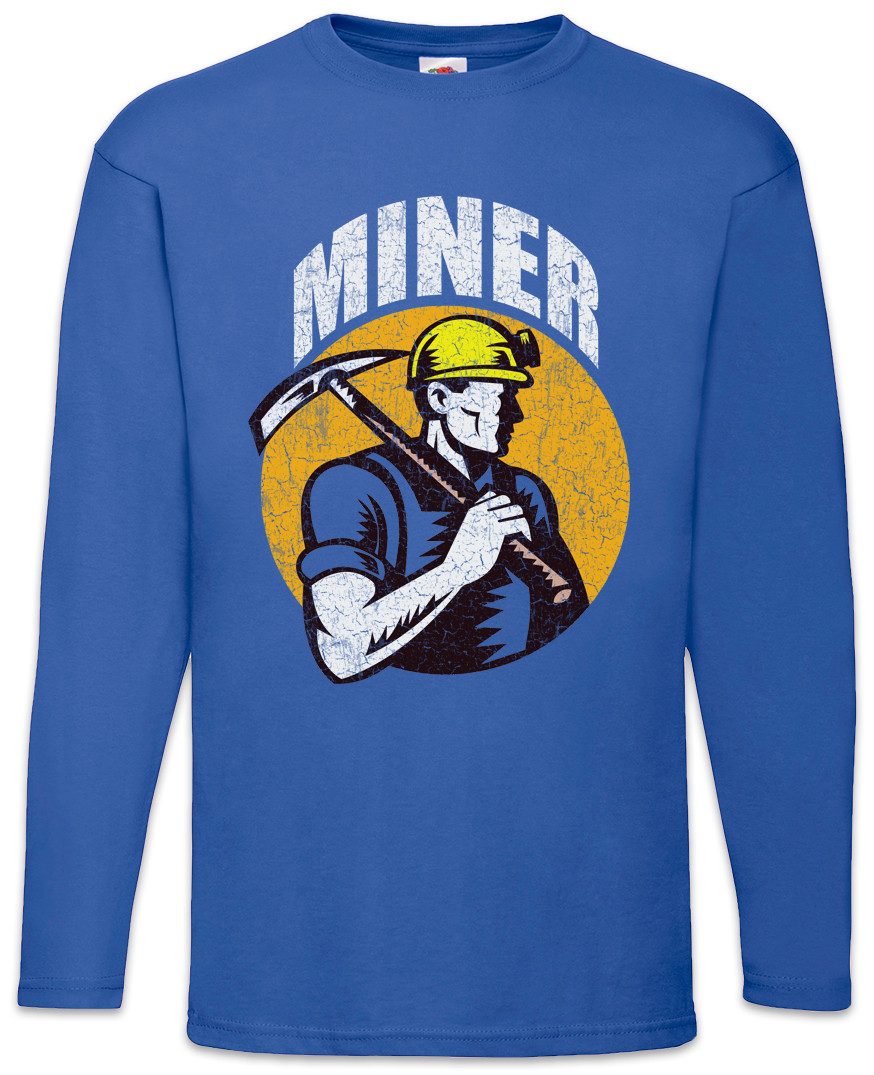 Langarmshirt Miner I Langarm T-Shirt Bergarbeiter Bergmann Kumpel Mine