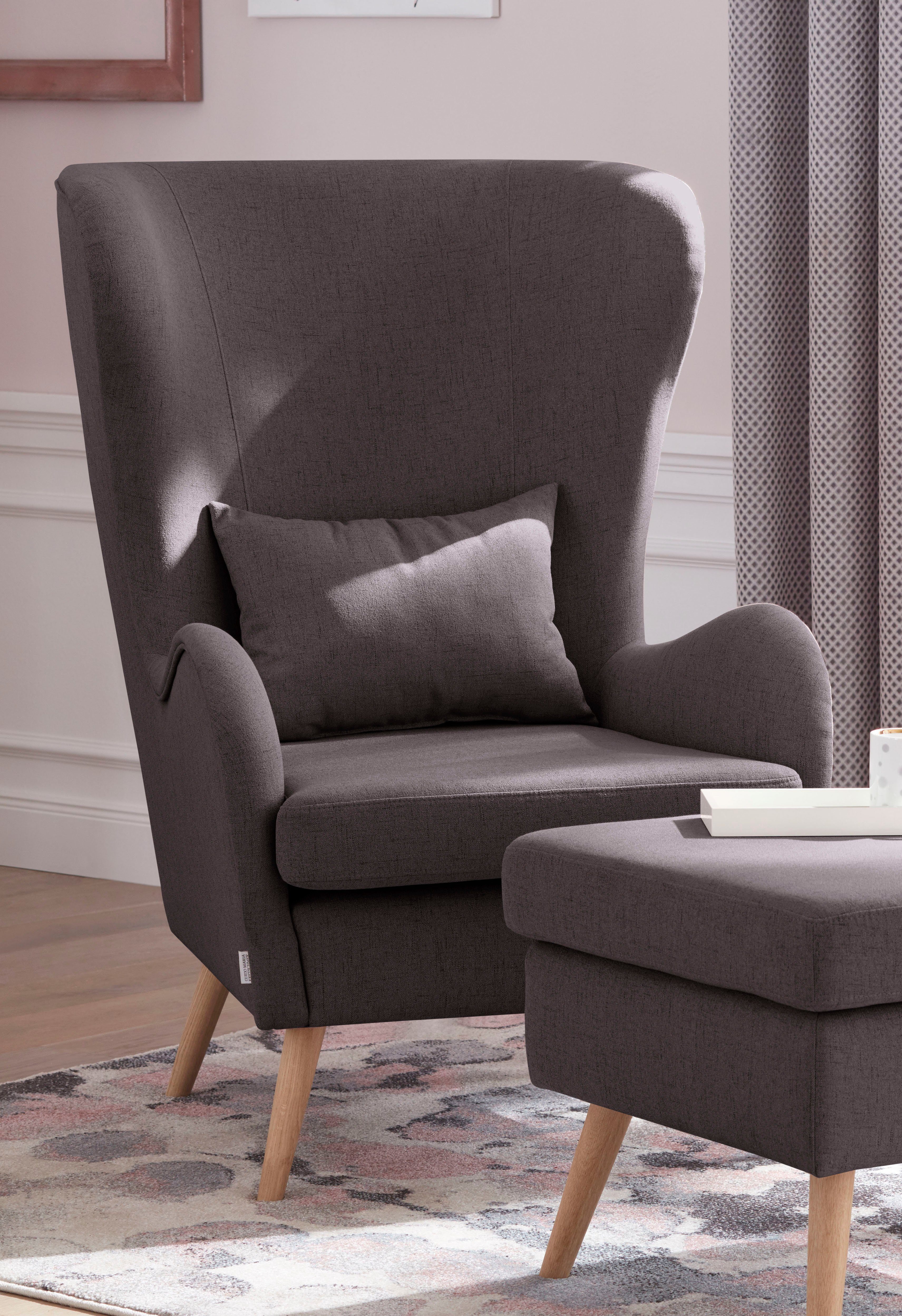 Home affaire Sessel Salla auch in Fellimitat und Feincord, viele Bezugsarte günstig online kaufen