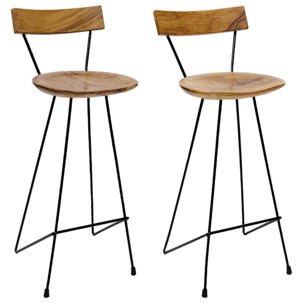 Barhocker Barhocker 2 Stk. Massivholz