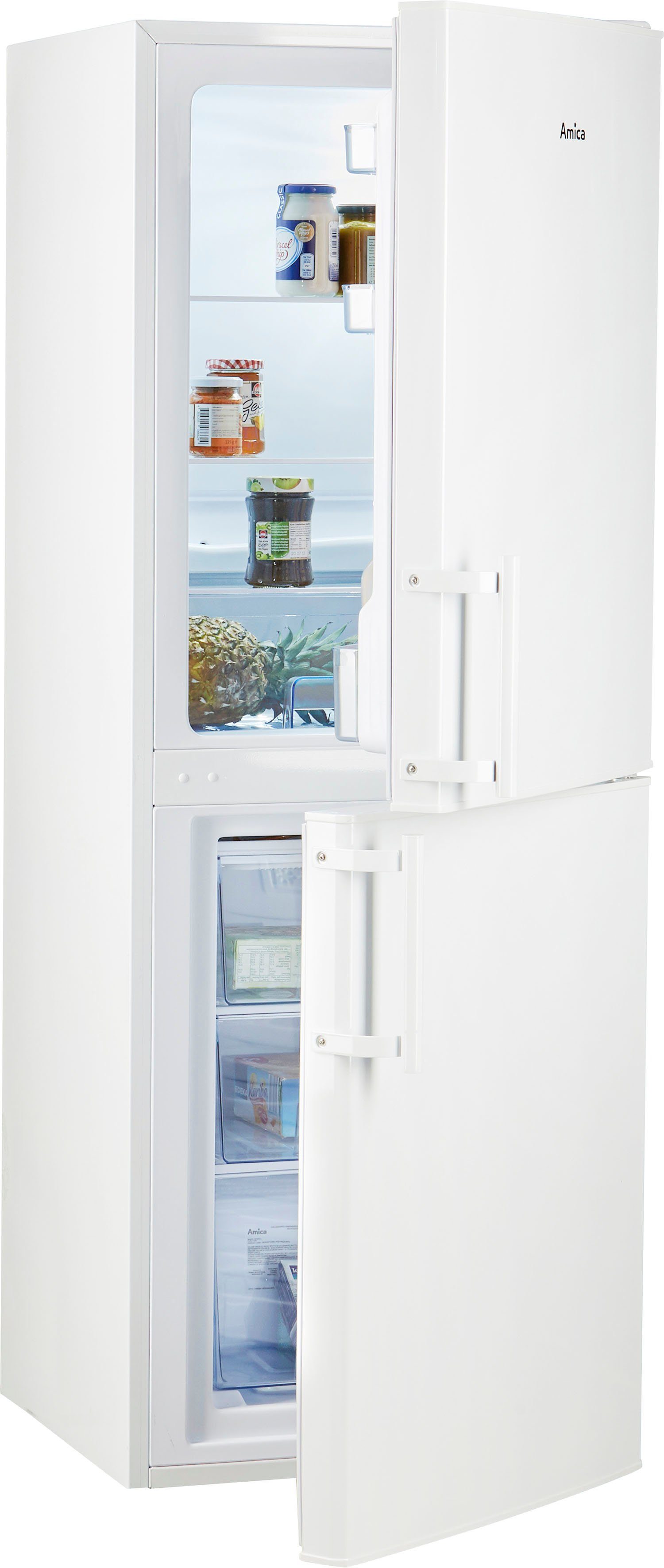 Amica Kühl-/Gefrierkombination KGC 384 110 W, 148 cm hoch, 52 cm breit – Bild 5 von 5