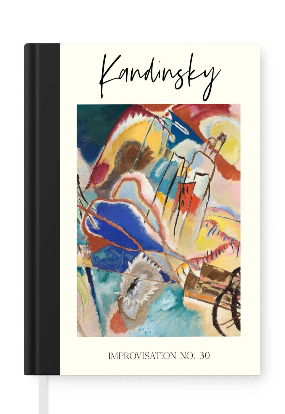 Kandinsky Merkzettel, 98 30 - Improvisation Nr. Notizheft, Malerei, Tagebuch, A5, Notizbuch Seiten, MuchoWow - Haushaltsbuch Journal,