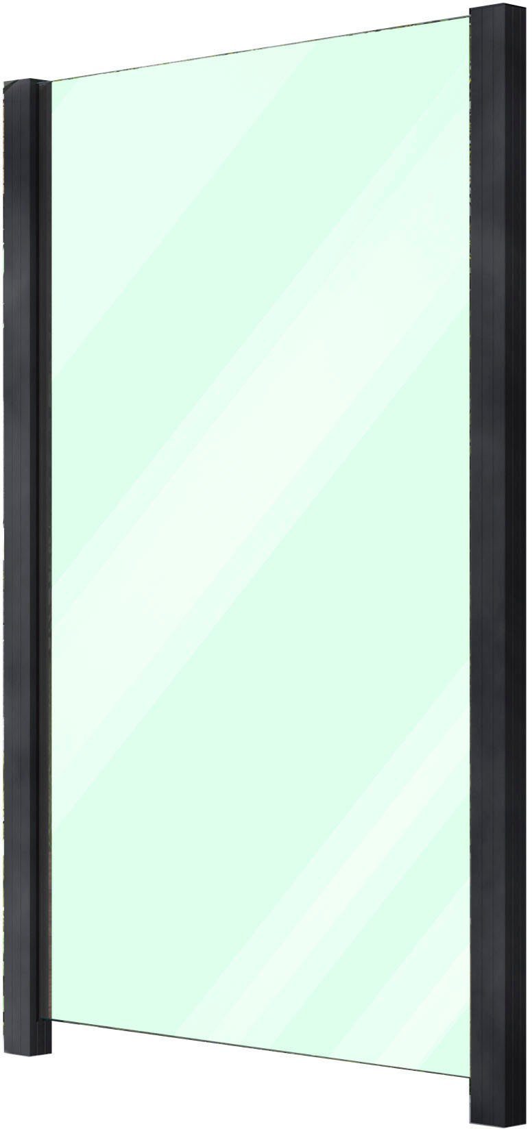 STAKET PRO Zaun, (Set), Glaszaun, Gesamtlänge: 1,217 m, 2 Pfosten