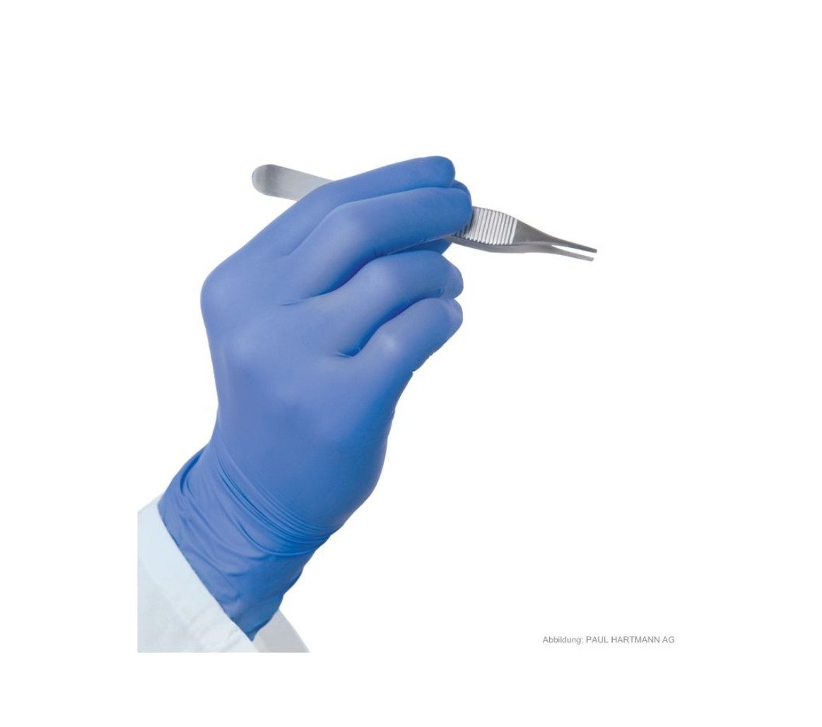 PAUL HARTMANN AG Nitril-Handschuhe Peha-soft nitrile fino U.-Handschuhe PF, Gr. XS/S/M/L/XL (Einweghandschuhe, 150-St., Hohe Reißfestigkeit und Belastbarkeit) Latexfrei und Puderfrei– auch für Allergiker geeignet