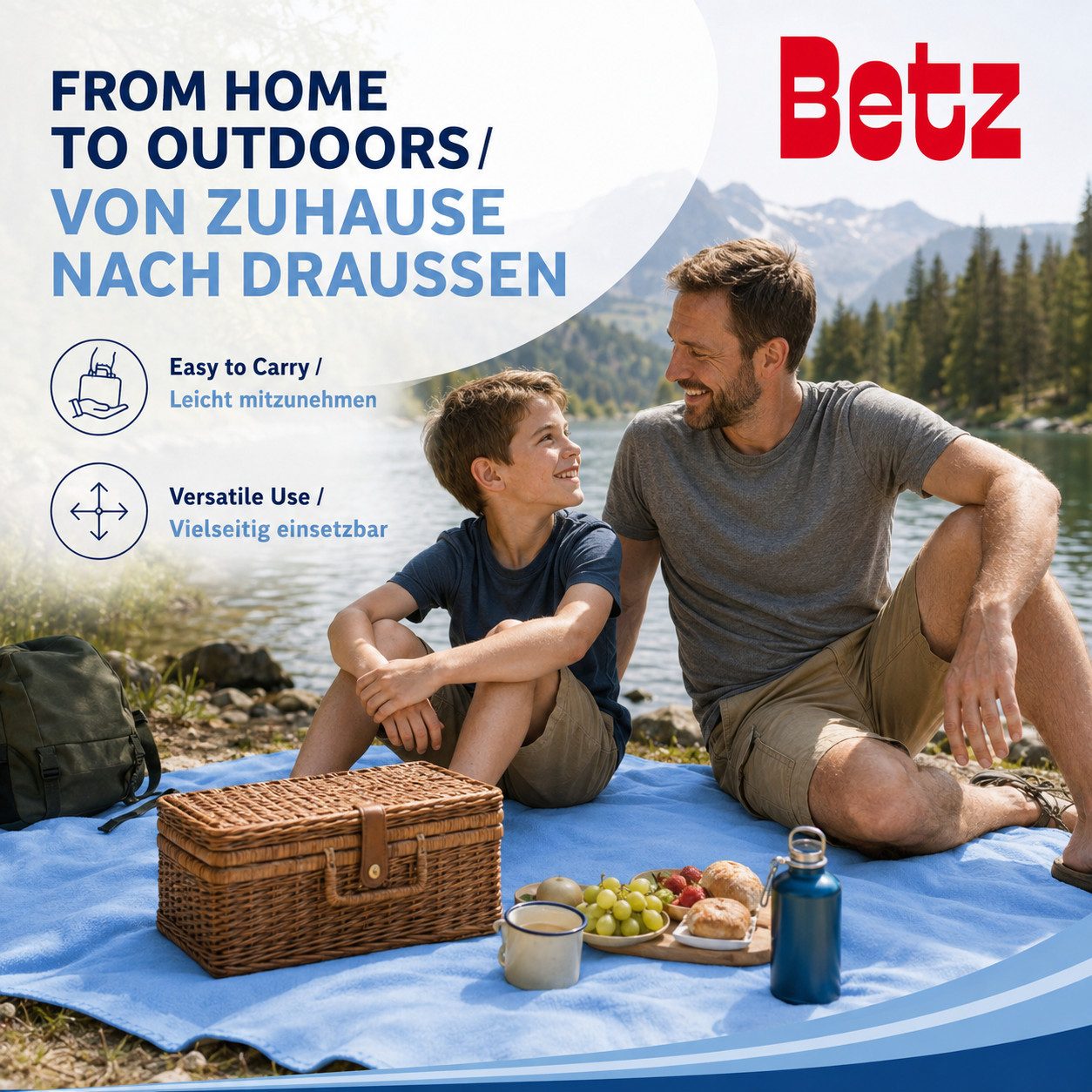 Wohndecke Betz Fleecedecke 130x170 cm 180g/m² – Weiche Wohndecke & Kuscheldecke, Betz, Leicht, wärmend & pflegeleicht – Bild 5 von 5