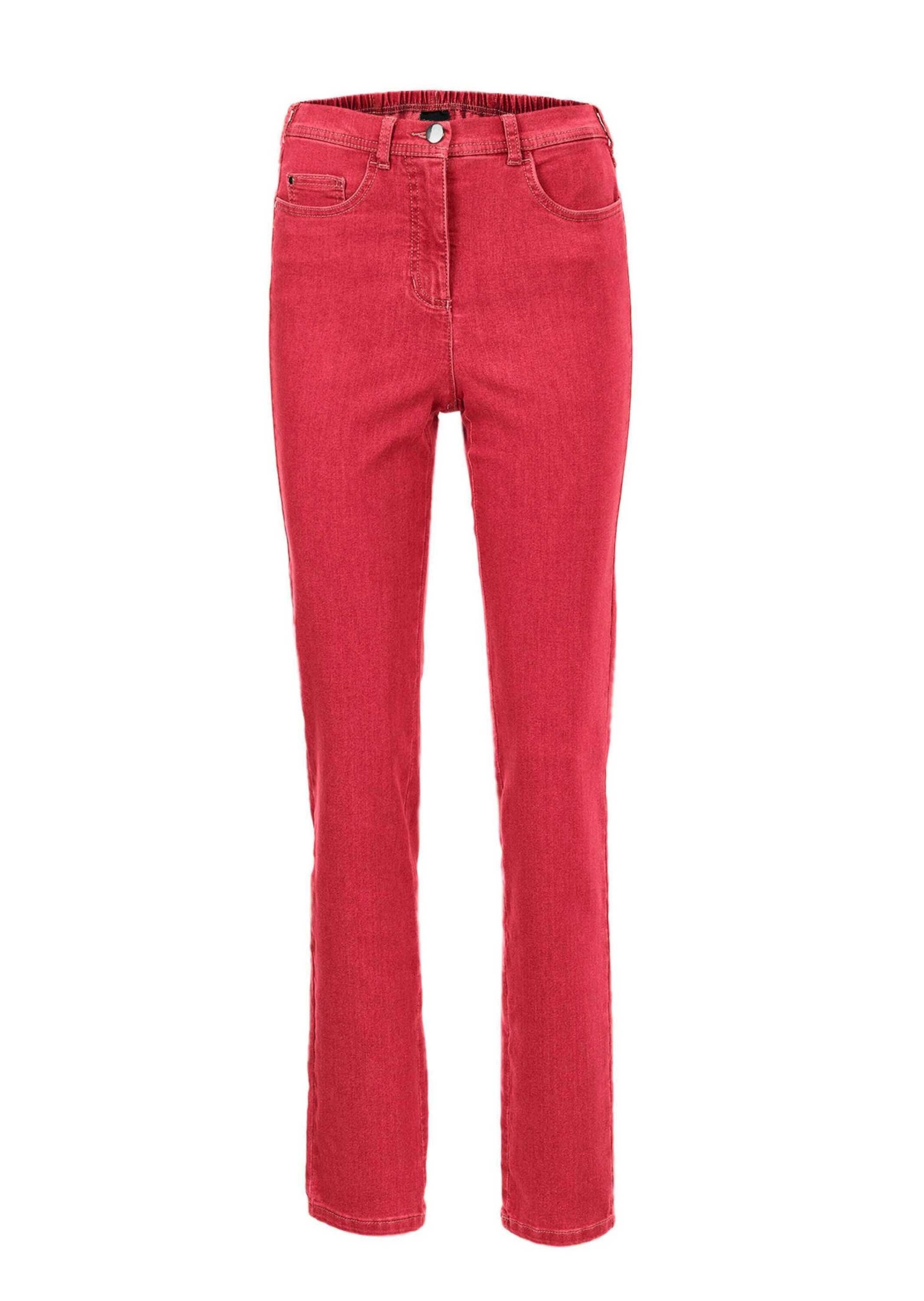 High-Stretch-Jeanshose Bequeme rot GOLDNER Jeans Bequeme