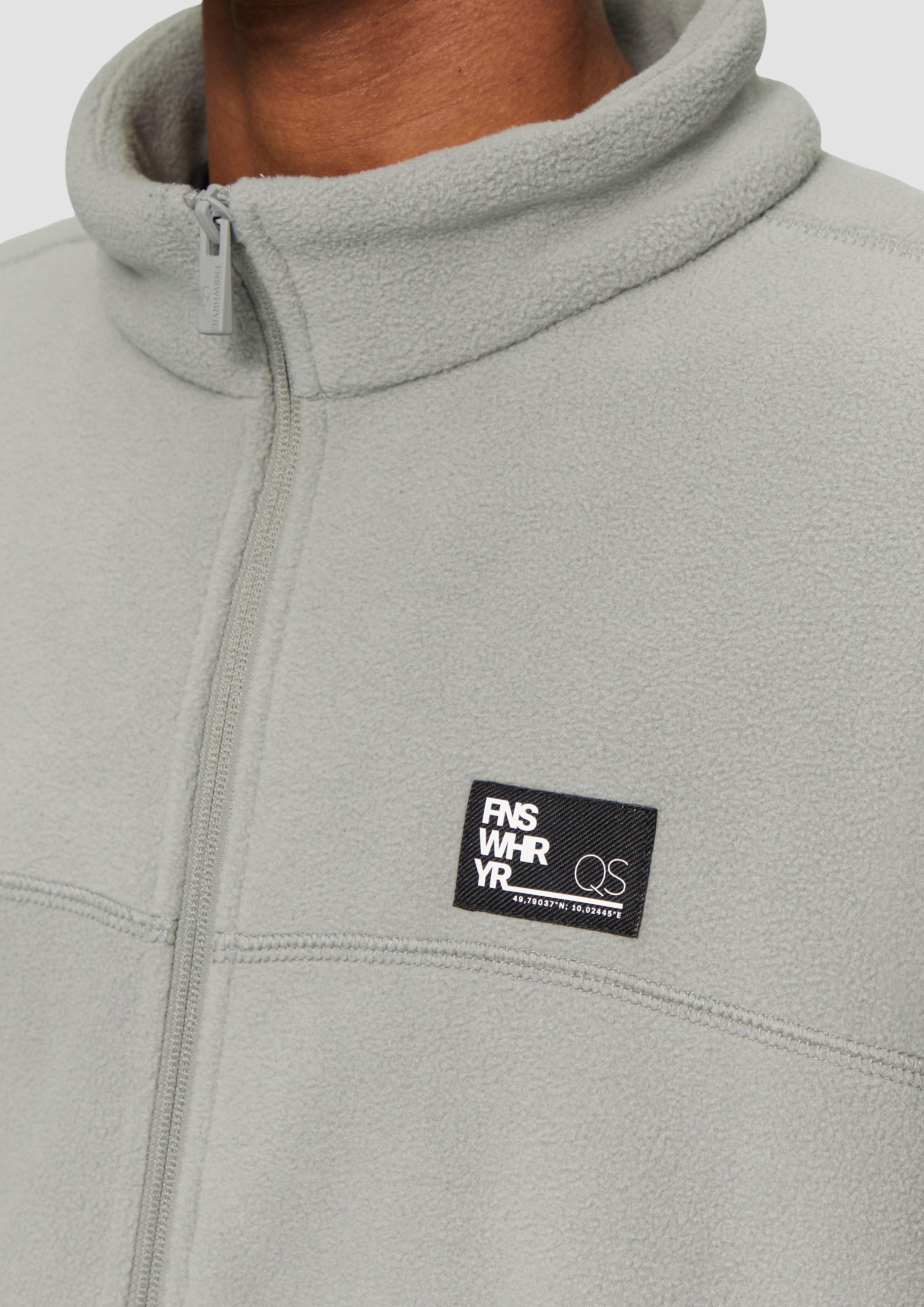 QS Outdoorjacke Fleecejacke mit Stehkragen Teilungsnaht günstig online kaufen
