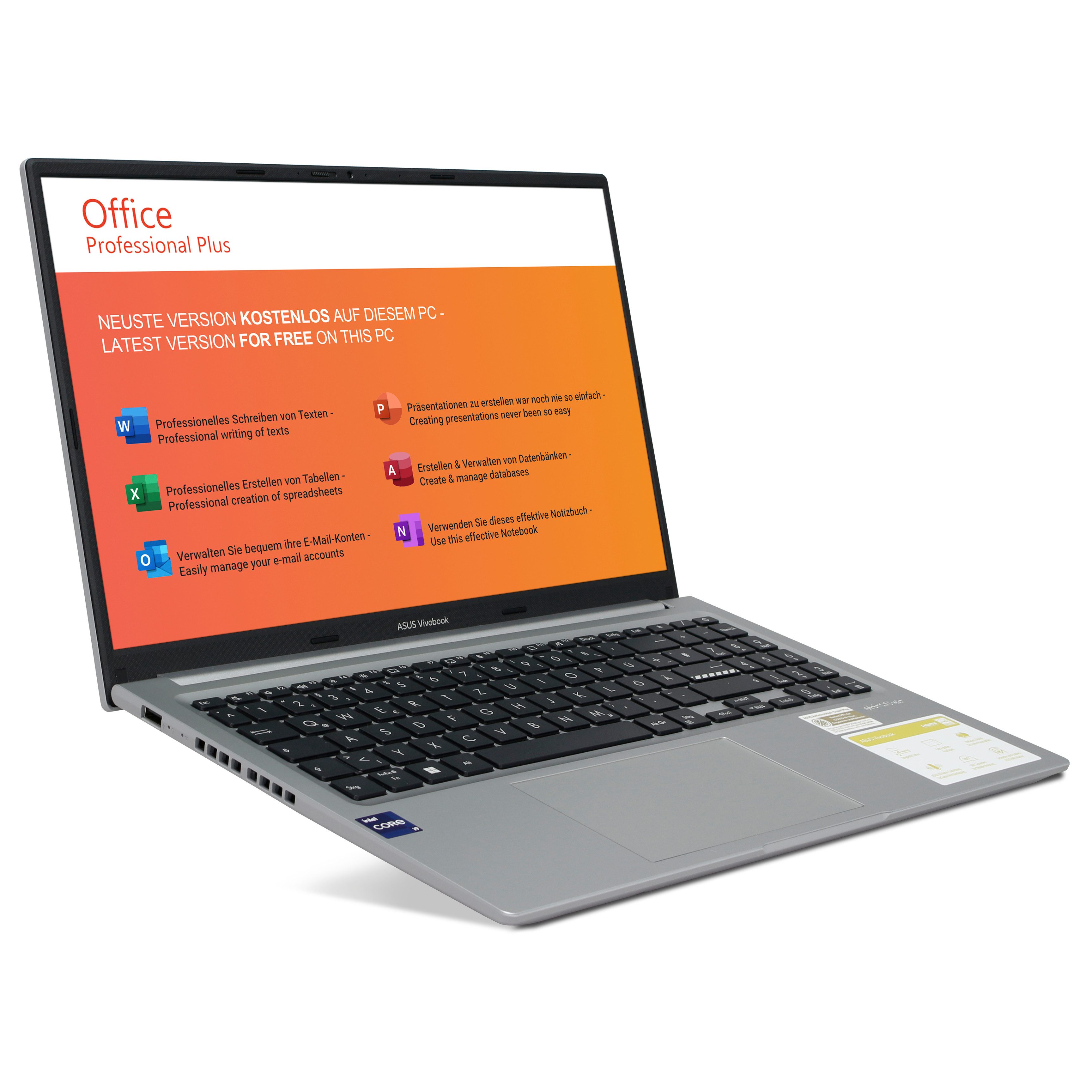 ANKERMANN-PC ASUS Vivobook X1505V Notebook (Intel Core i9 13900H, 1000 GB SSD)