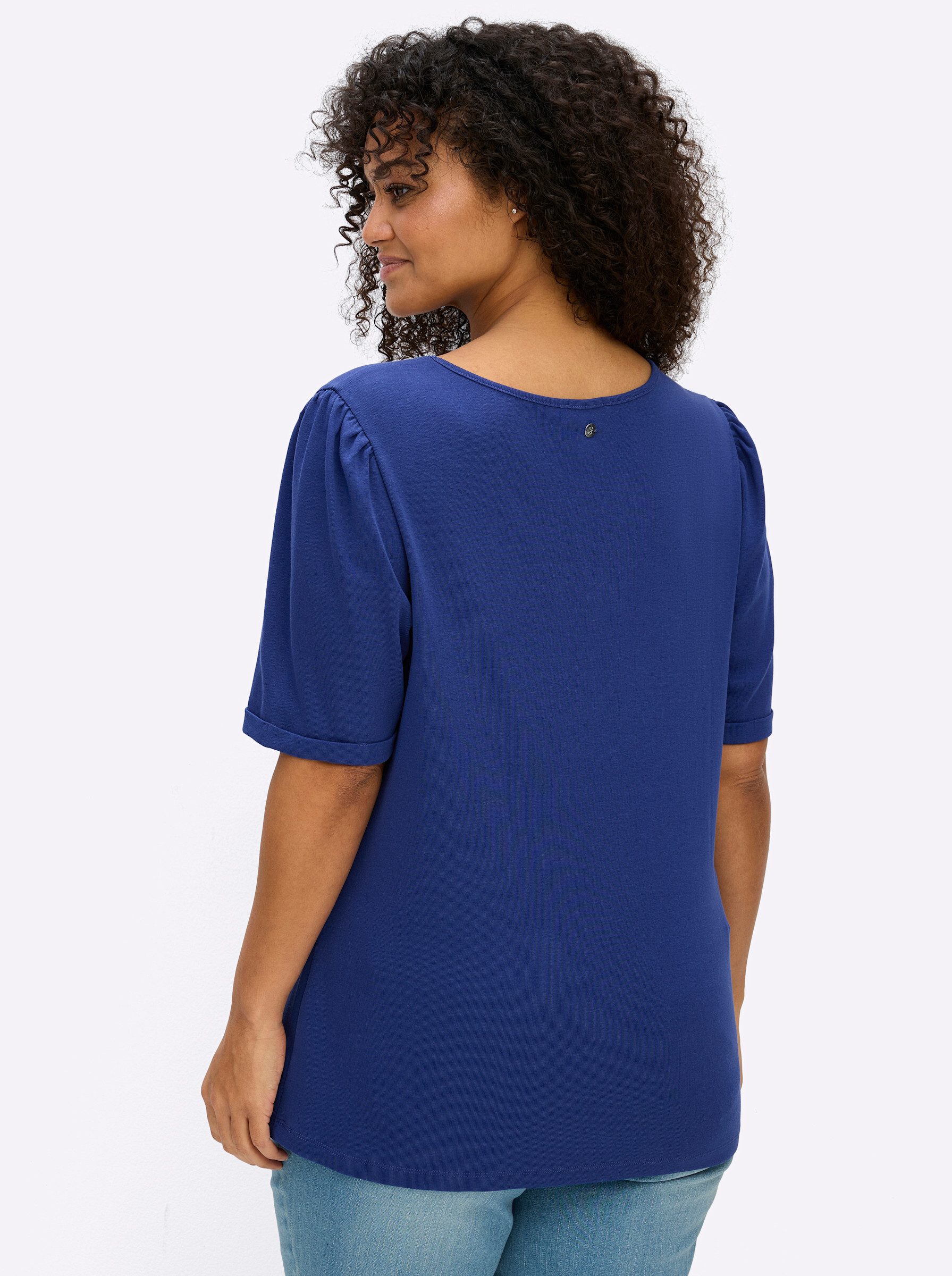 Sheego T-Shirt Halbarmshirt Kurzarm