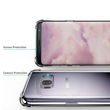 CoolGadget Handyhülle Anti Shock Rugged Case für Samsung Galaxy S8 Plus 6,2 Zoll, Slim Cover Kantenschutz Schutzhülle für Samsung S8+ Hülle Transparent