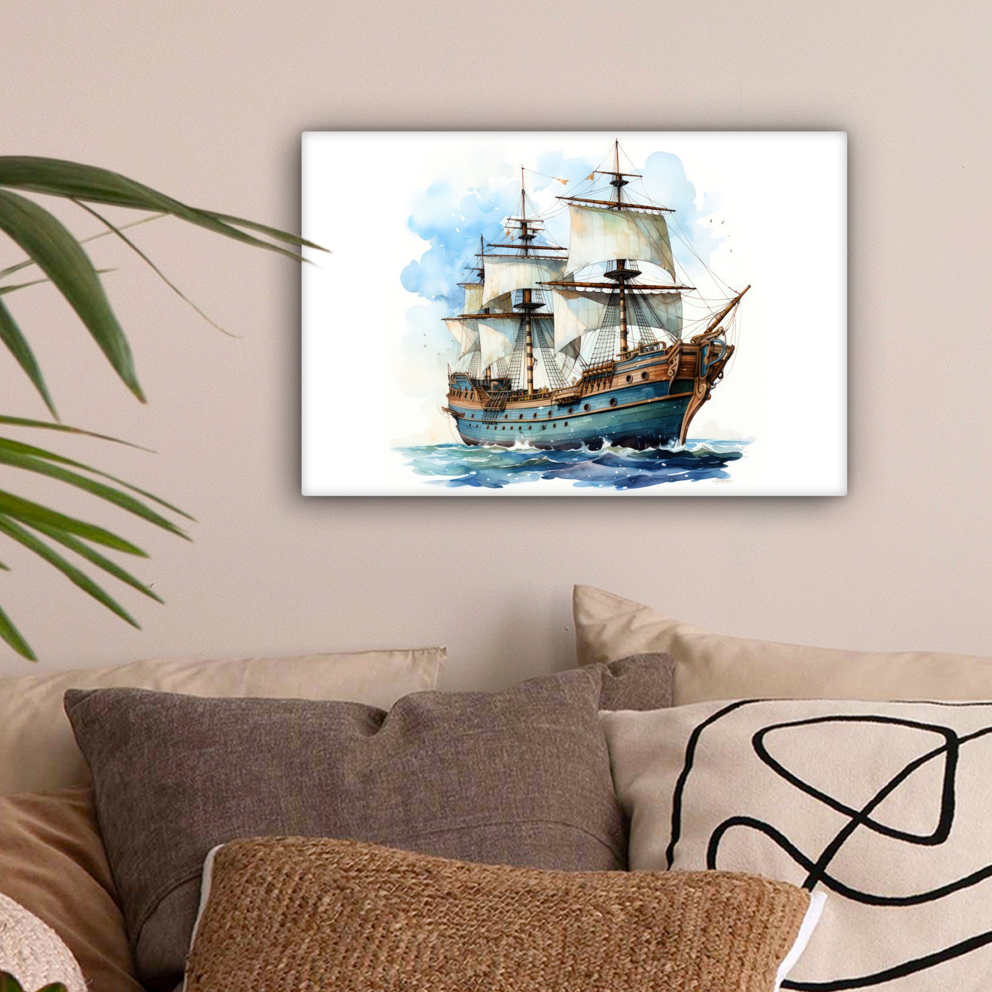 OneMillionCanvasses® Leinwandbild Schiff - Alt - günstig online kaufen