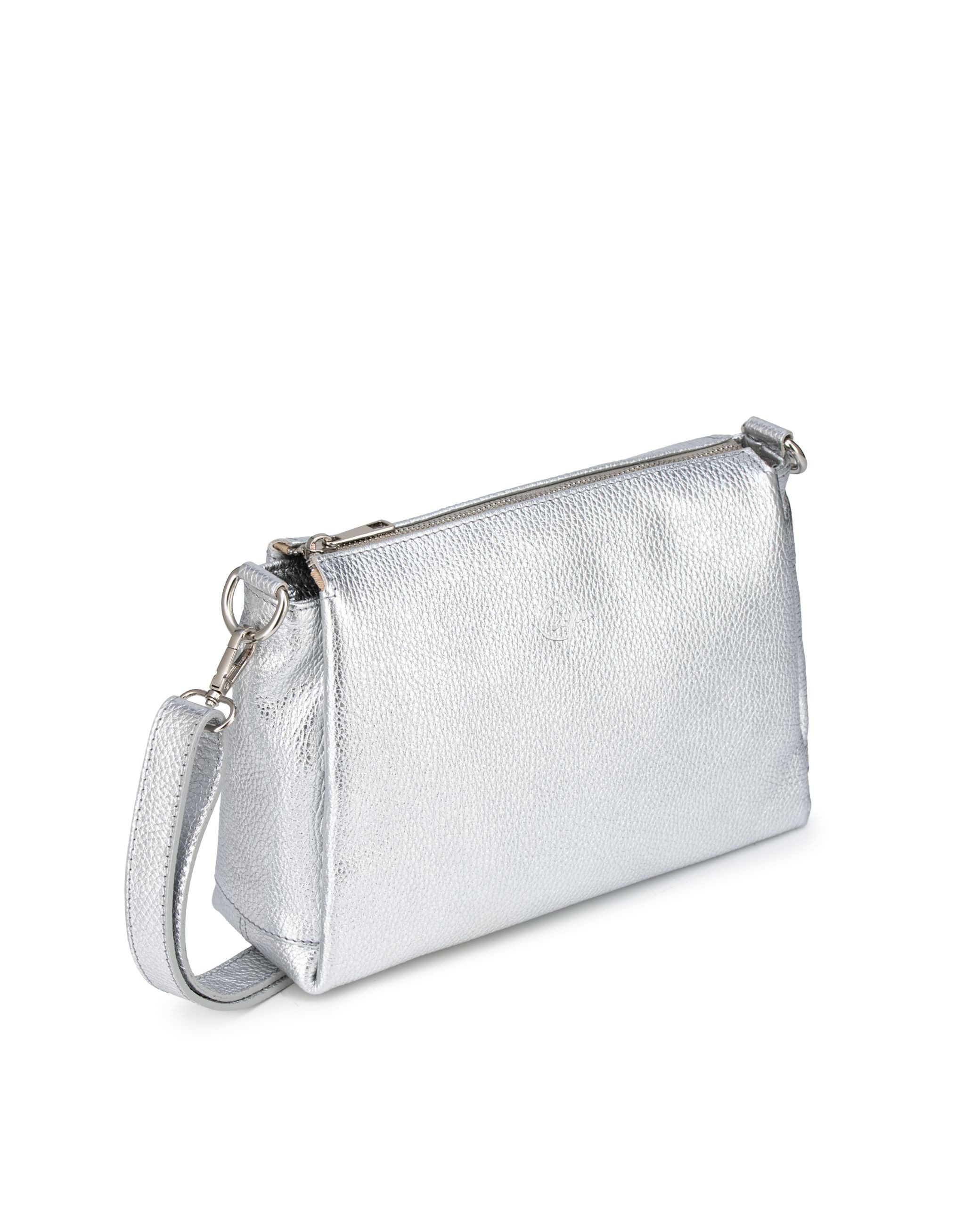 Caspar Umhängetasche Klassische Leder Damen Crossbody Tasche -PREMIUM LINE- Modell No.859, elegant, robust & unempfindlich - 100% Echtleder - Handmade in Italy