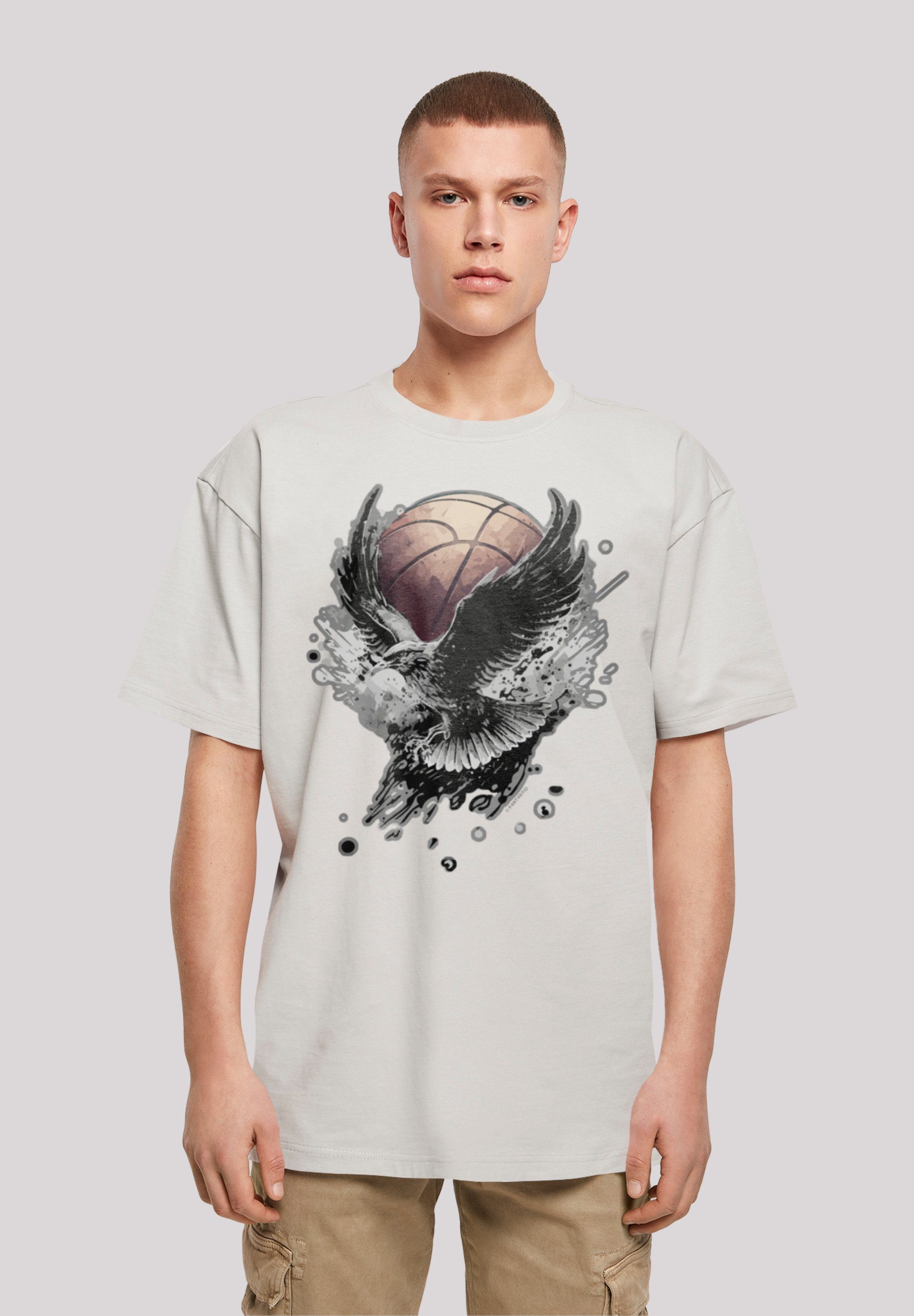 F4NT4STIC T-Shirt Basketball Adler Print, Fällt weit aus, bitte eine Größe  kleiner bestellen