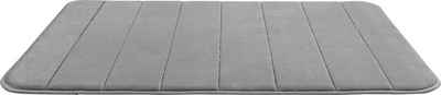 Badematte Memory Foam Stripes WENKO, Höhe 20 mm, rechteckig, BxL: 50 x 80 cm