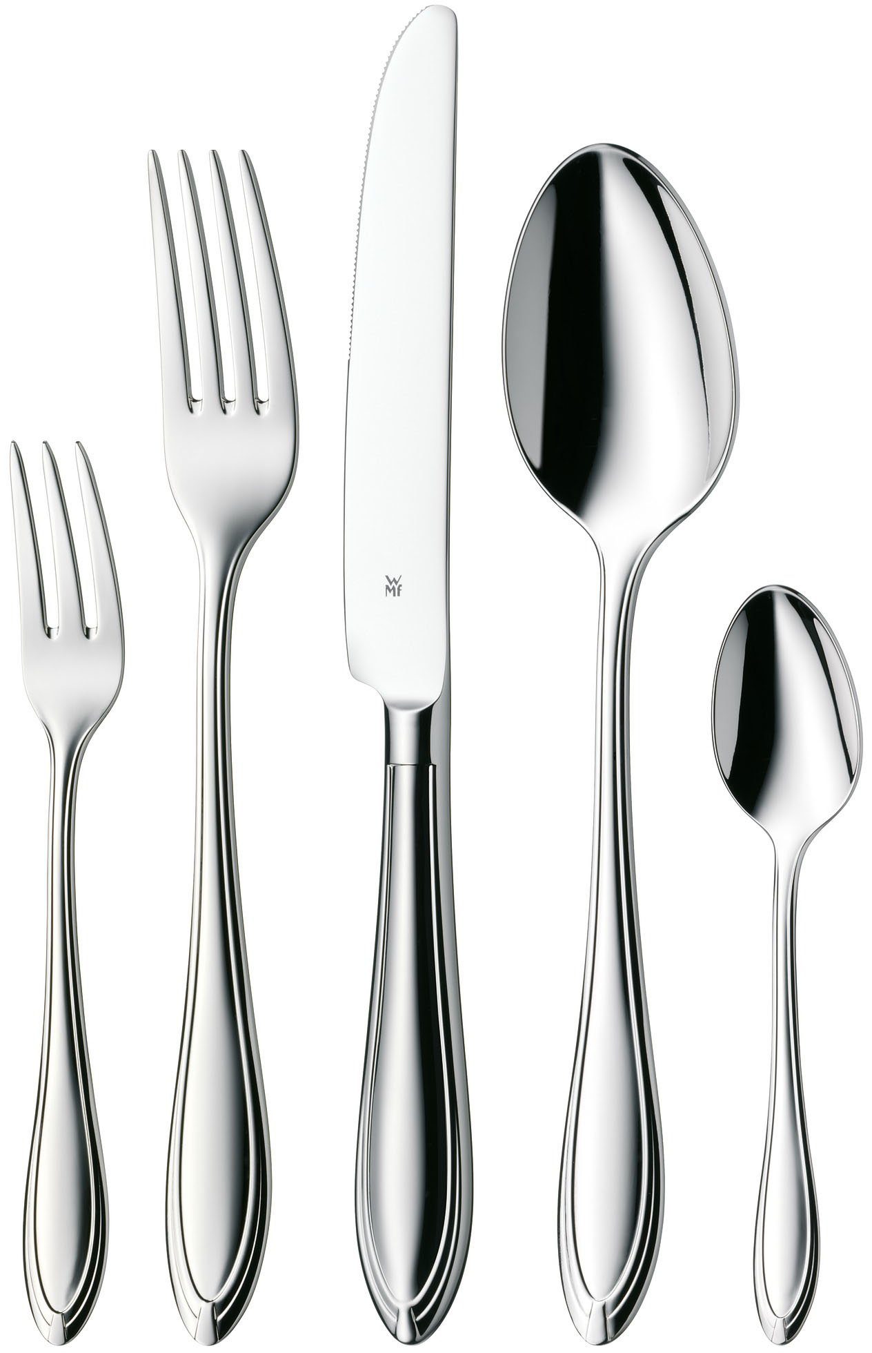 WMF Besteck-Set Verona (30-tlg), 6 Personen, Cromargan® Edelstahl Rostfrei 18/10, poliert