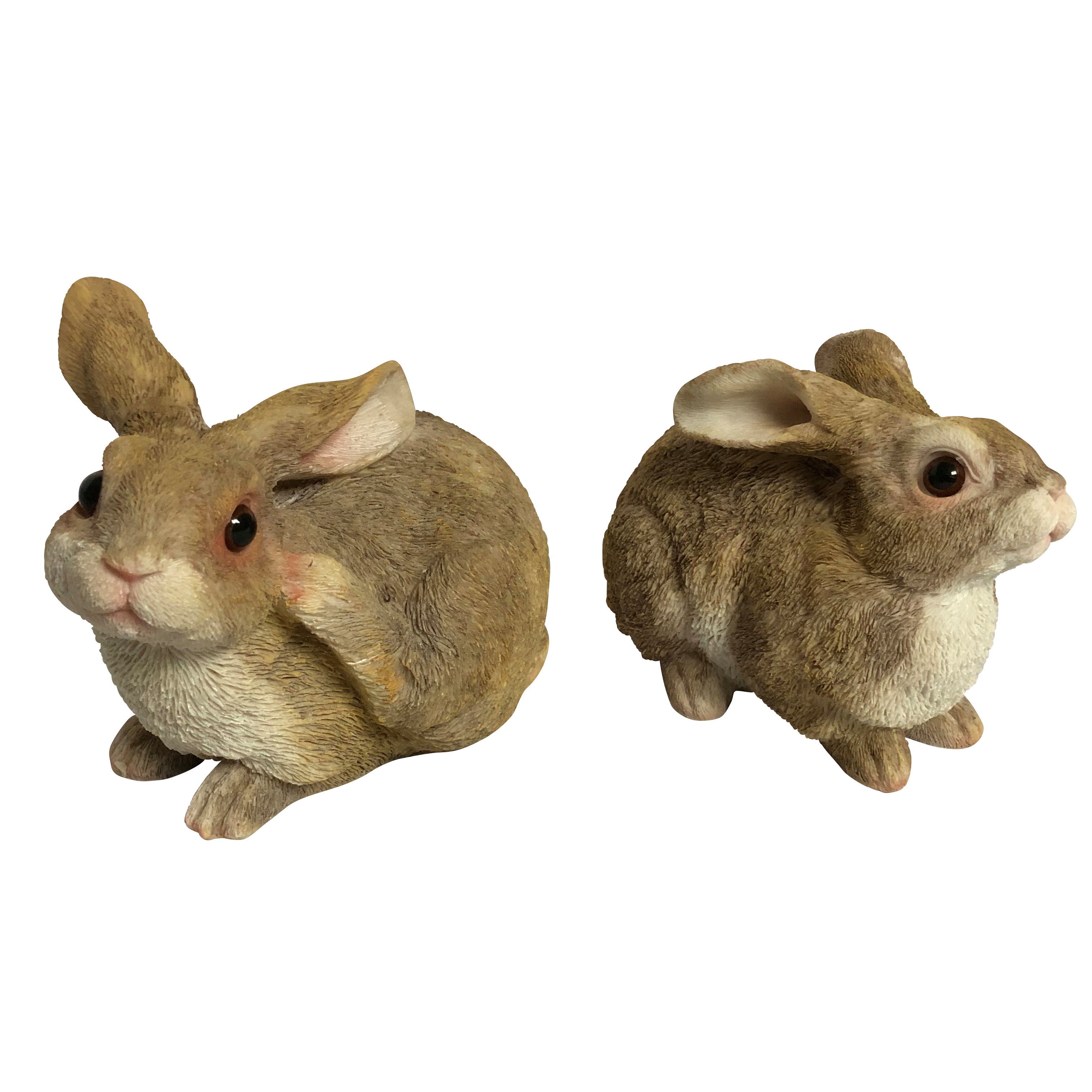 Online-Fuchs Gartenfigur Niedliche Deko Hasen, Kaninchen - Gartenfiguren Tiere Hase groß, Für außen geeignet