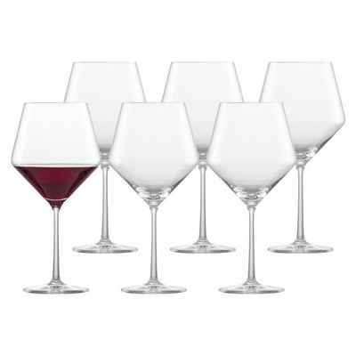 Zwiesel Glas Rotweinglas Pure Burgundergläser 692 ml 6er Set, Glas