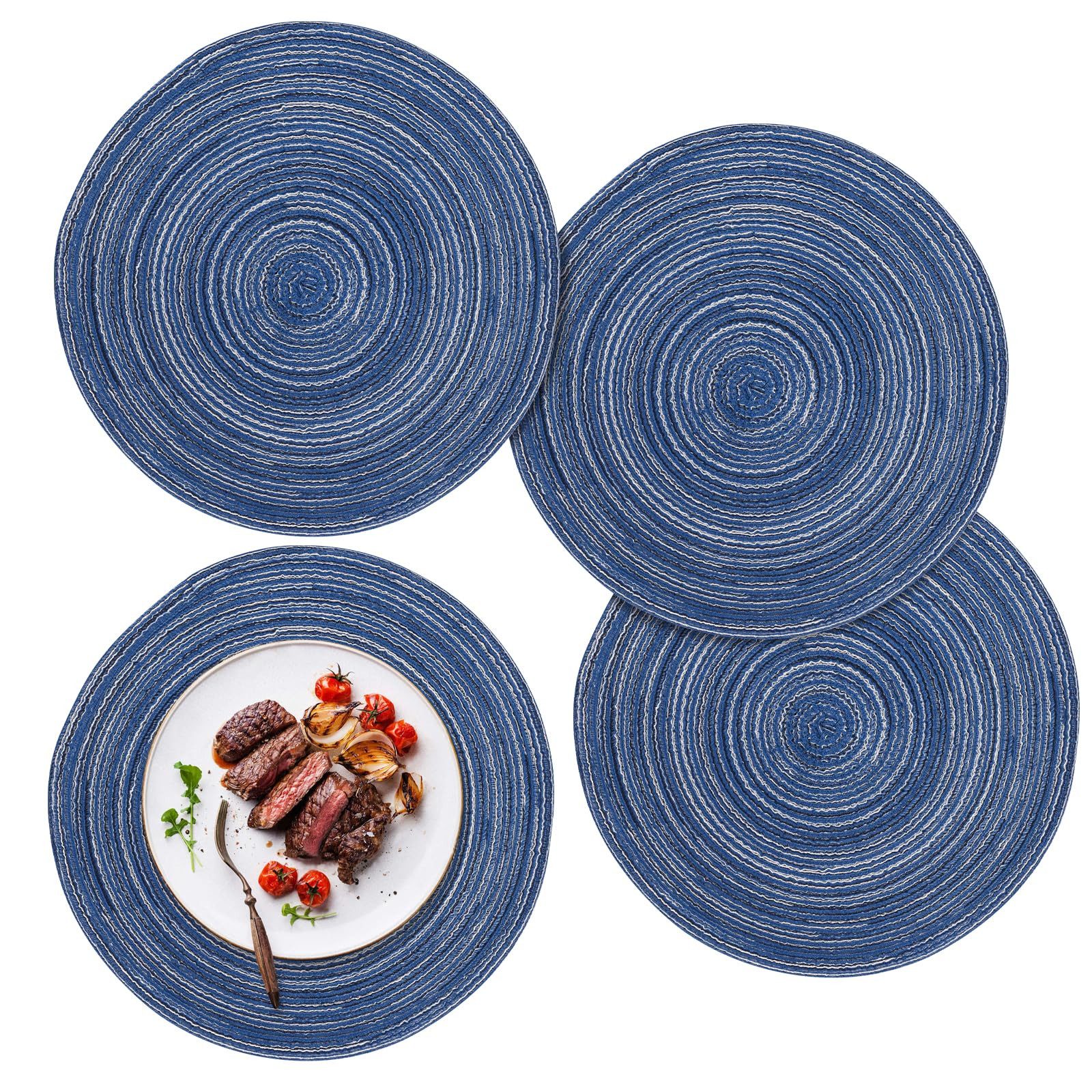 Coonoor Platzset 4er Set runde Platzdeckchen, günstig online kaufen
