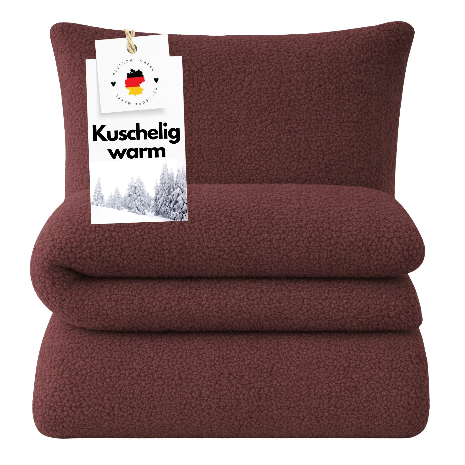 Bettwäsche 135x200 Teddy Plüsch Kuschel Bettwäsche Winter Fleece Warm Bettbezug