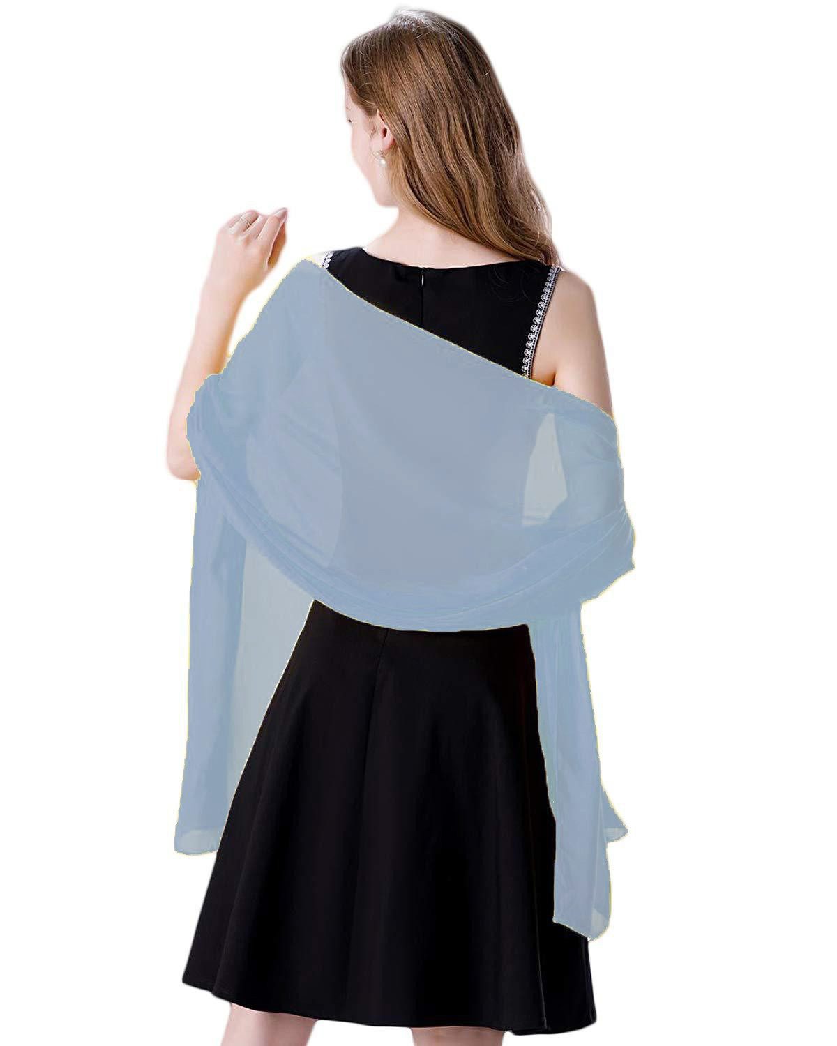 Bextsrack Modeschal Eleganter Chiffon-Schal für Damen – Weiche Stola, (1-St), für Abendkleider, Hochzeiten & festliche Anlässe