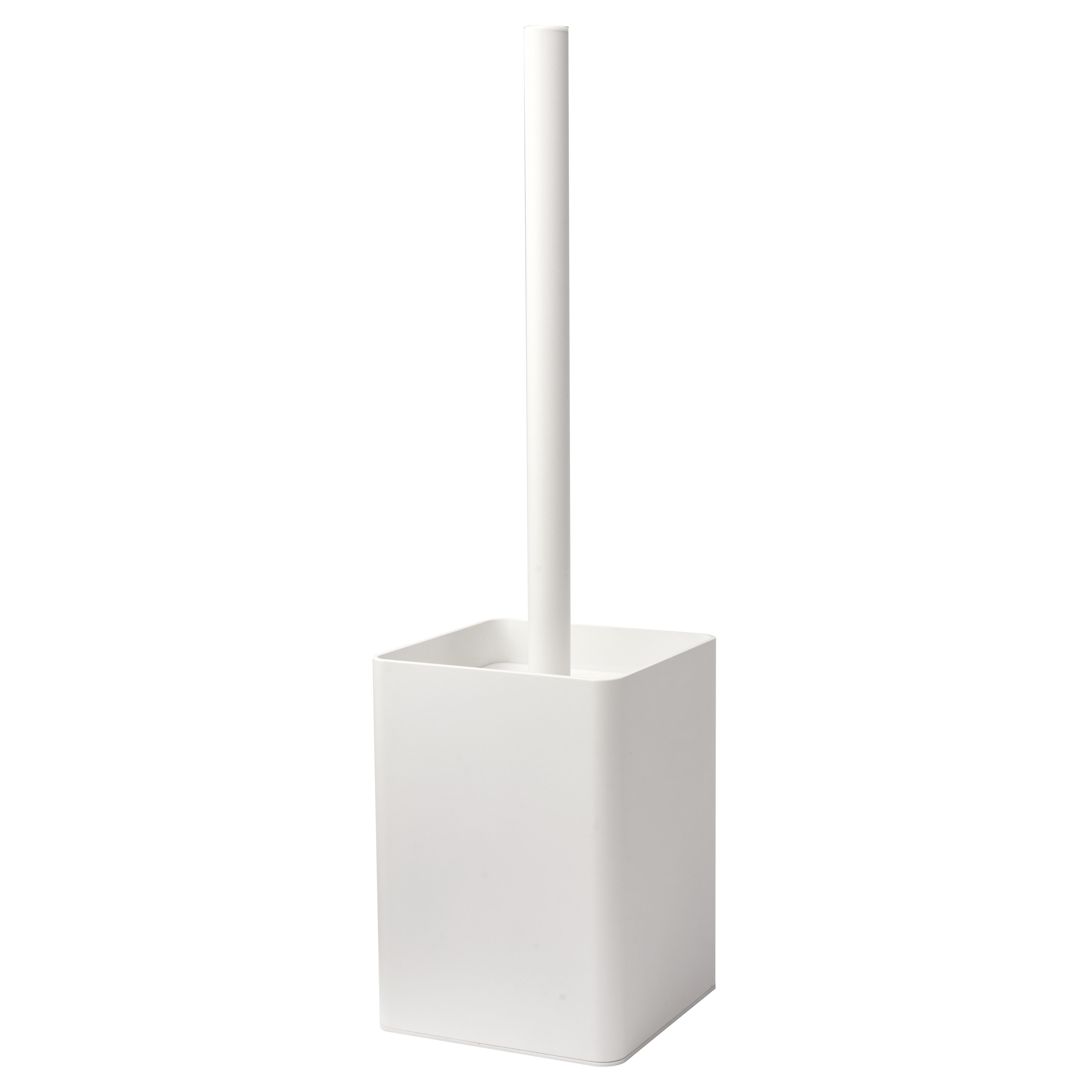 Designfabrik Hamburg WC-Reinigungsbürste Toilettenbürste zur Wandmontage oder freistehend, auswechselbare Silikonbürste, Metallgehäuse, selbstklebend