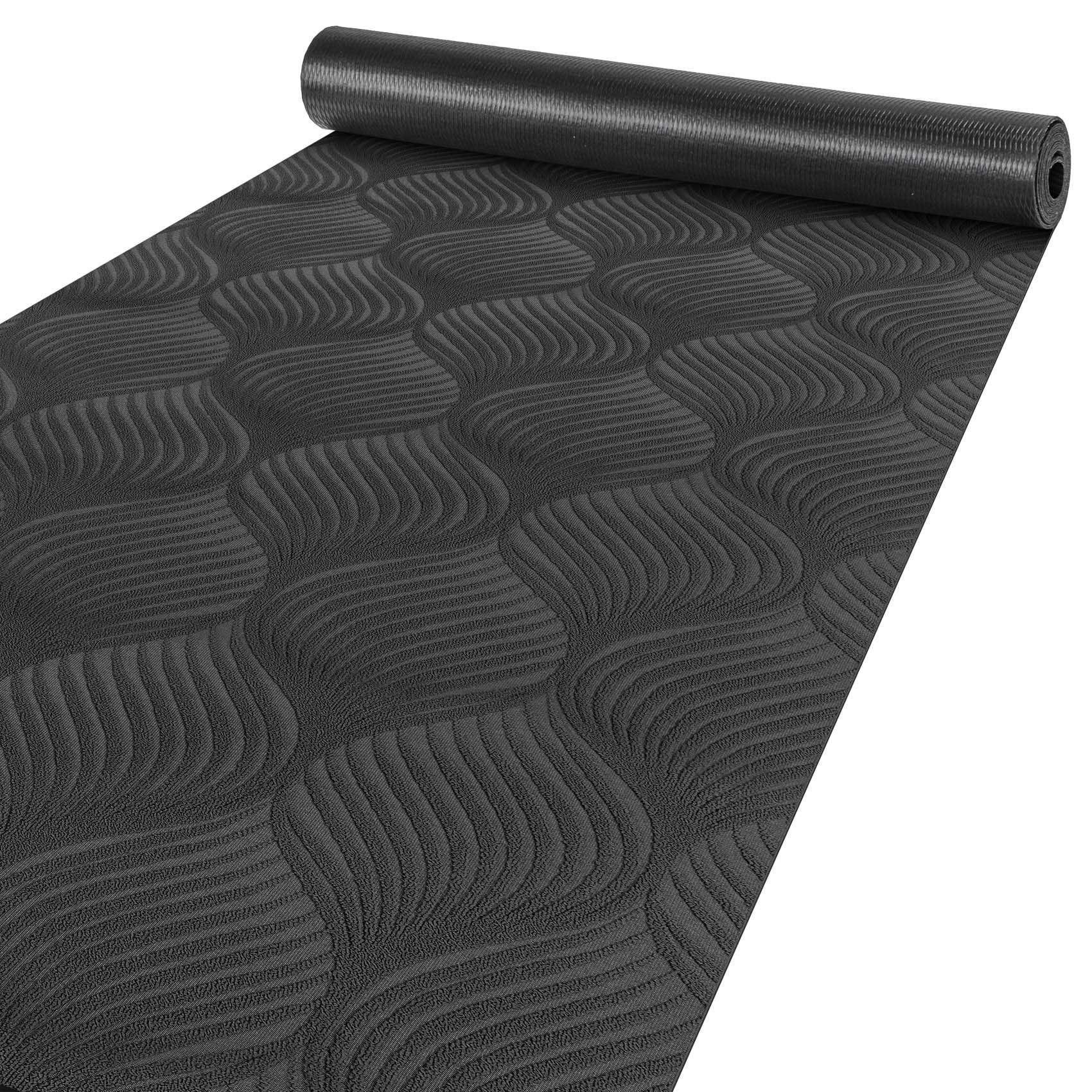 Küchenläufer Küchenläufer Teppichläufer Läufer Textil BAKER Premium Ornament Grau, ANRO, Rechteckig, Höhe: 3 mm, Textil