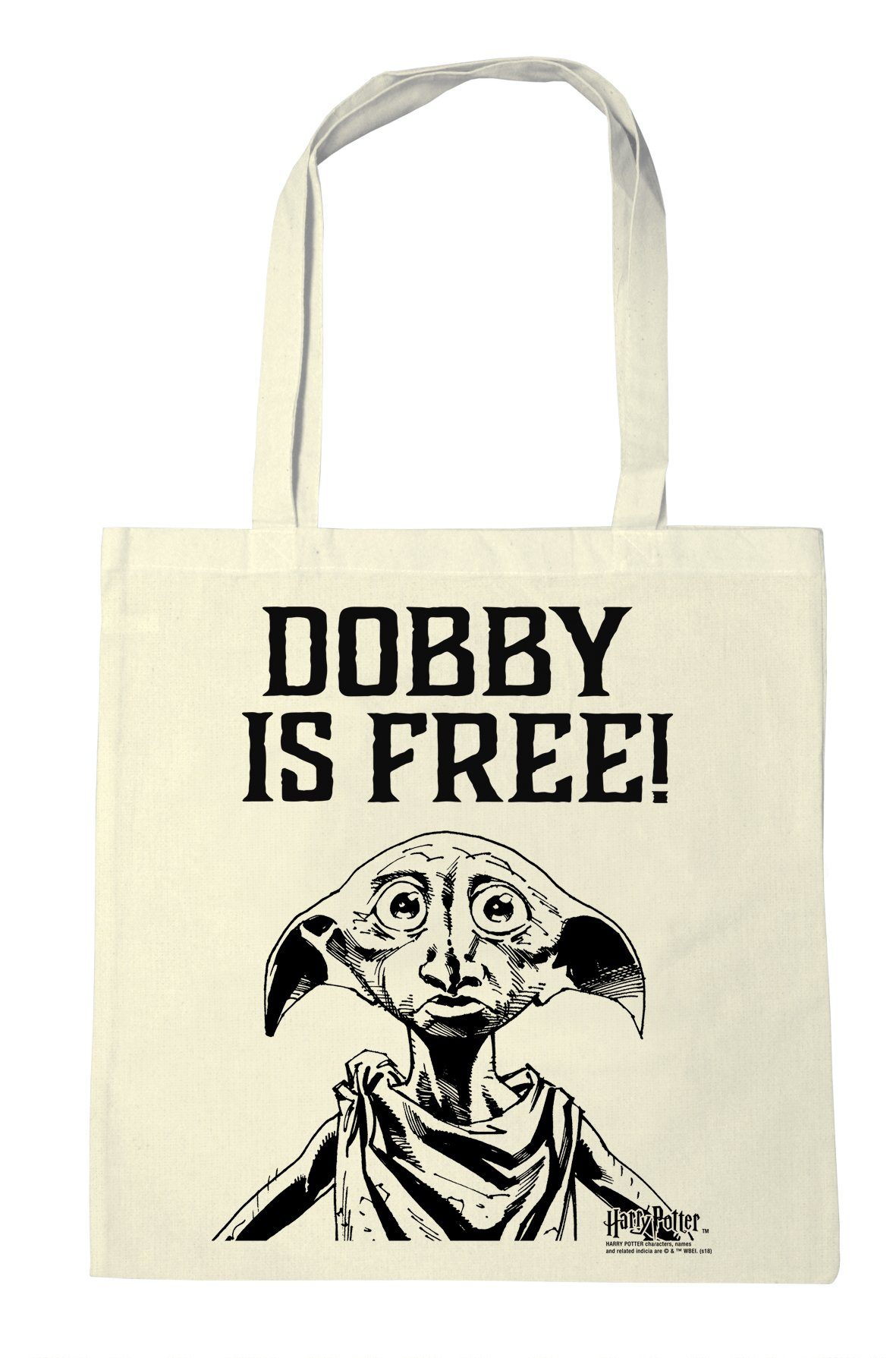 LOGOSHIRT Schultertasche Dobby - Is Potter Harry mit Free, Dobby-Print