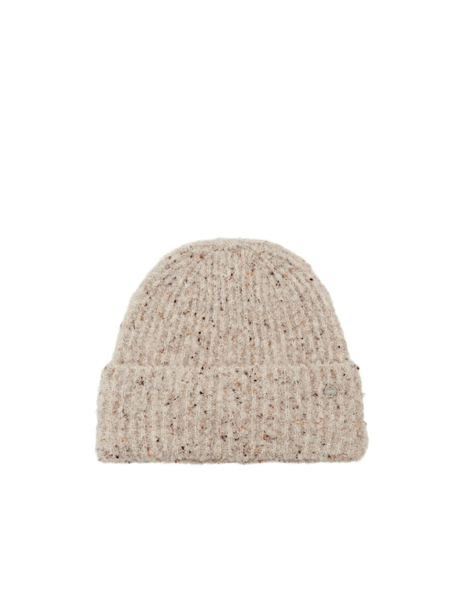 Esprit Beanie Beanie aus geripptem Bouclé