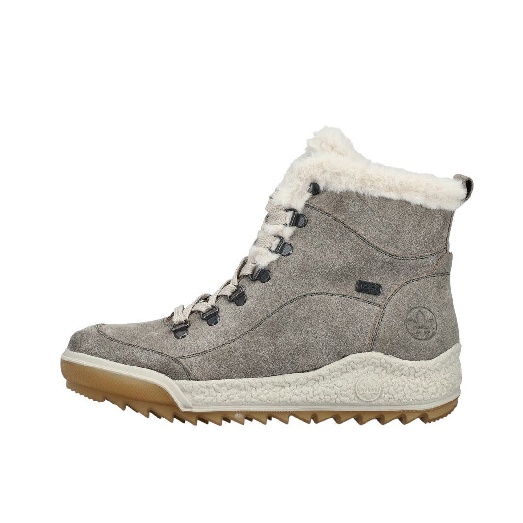 Rieker Winterschuhe Y4713-45 (Schnürstiefel mit Innenfutter, Rauleder) grau günstig online kaufen