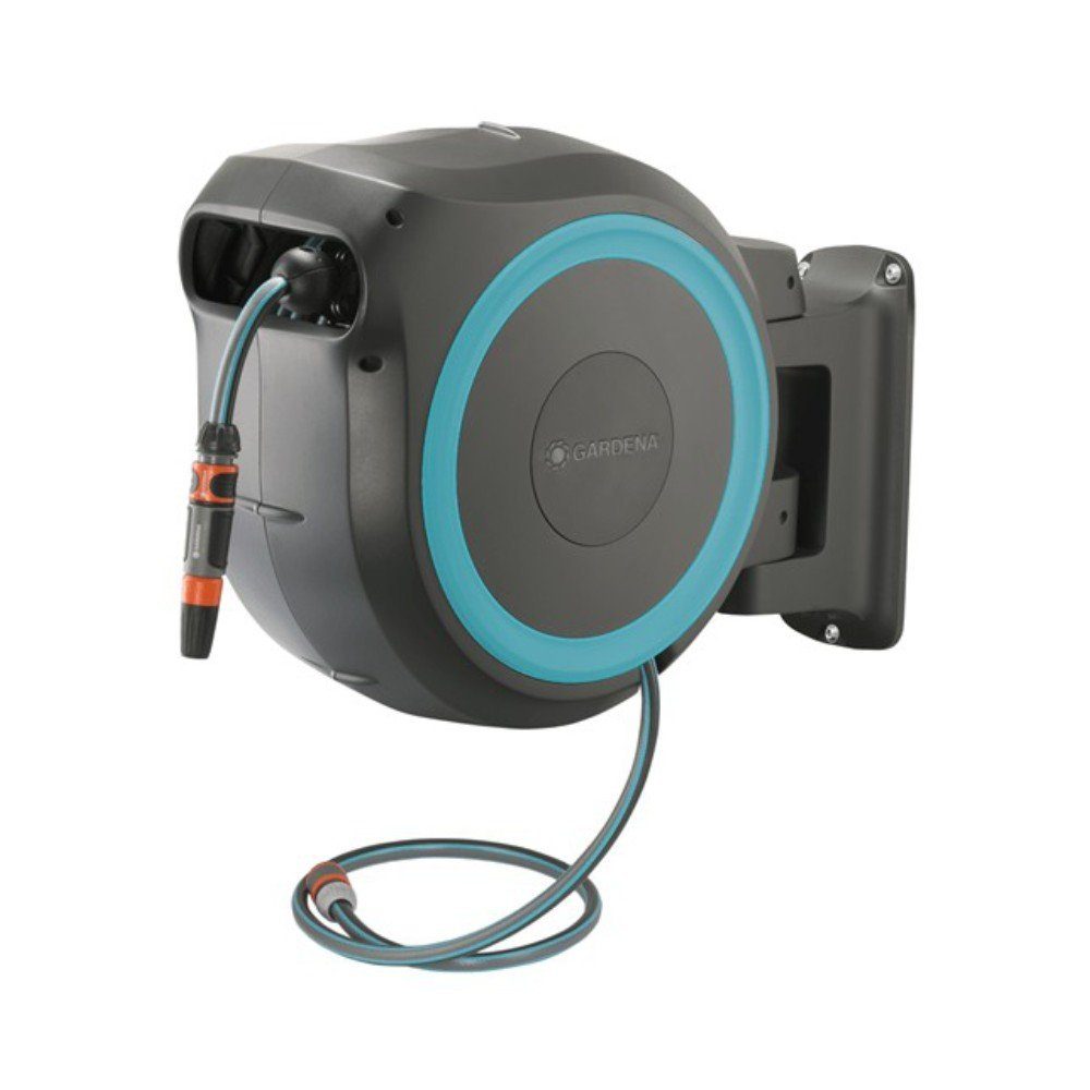GARDENA Gartenschlauch Schlauchaufroller Wand-Schlauchbox RollUp M/L Gartenschlauch 25m, (1 St)