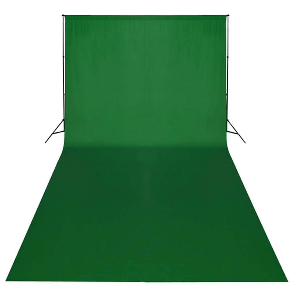 vidaXL Fotohintergrund Fotostudio Set 600300 Hintergrund Leuchten mit Grünem