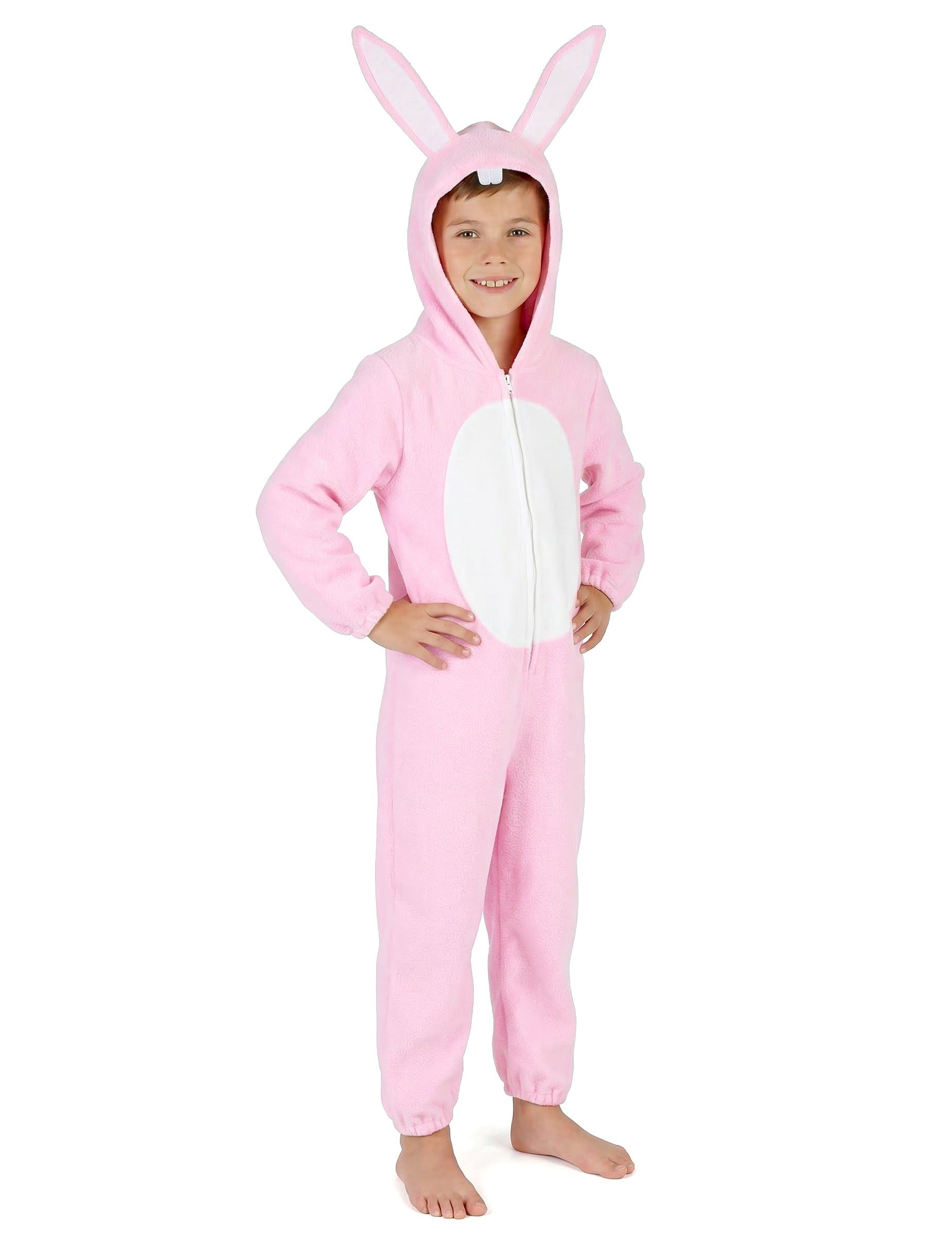 JADEO Kostüm Niedliches Häschen-Kostüm Hasen-Kinderkostüm rosa-weiss