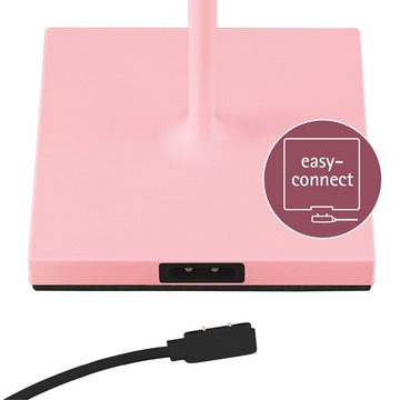 SIGOR Außen-Tischleuchte, LED-Leuchtmittel fest verbaut, Warmweiß, Außenleuchte LED Tischleuchte rosa Touchdimmer Akku Tischlampe dimmbar